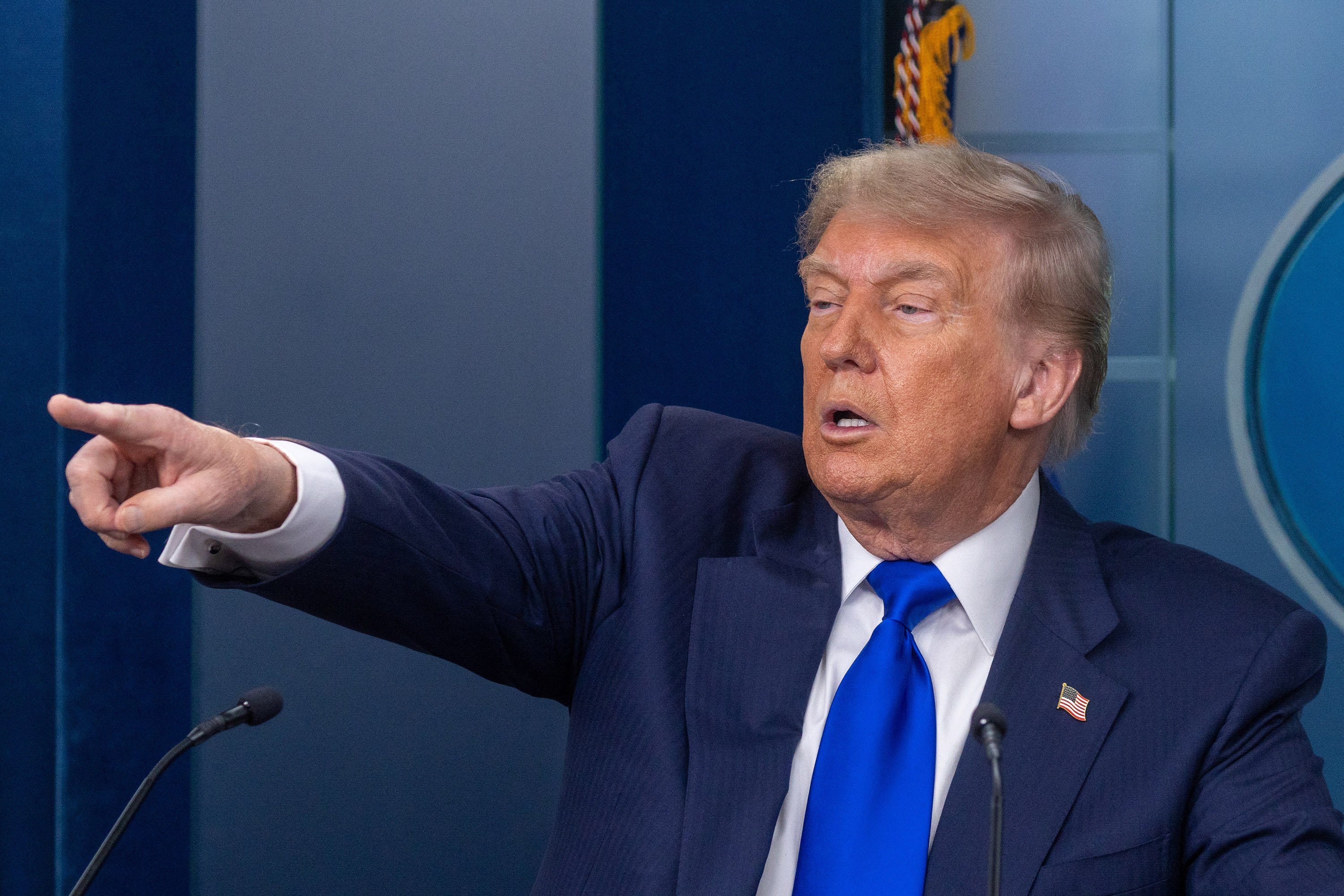 US President Donald Trump speaks during a news conference at the White House on June 27. Photo: AFP/Getty Images/TNS