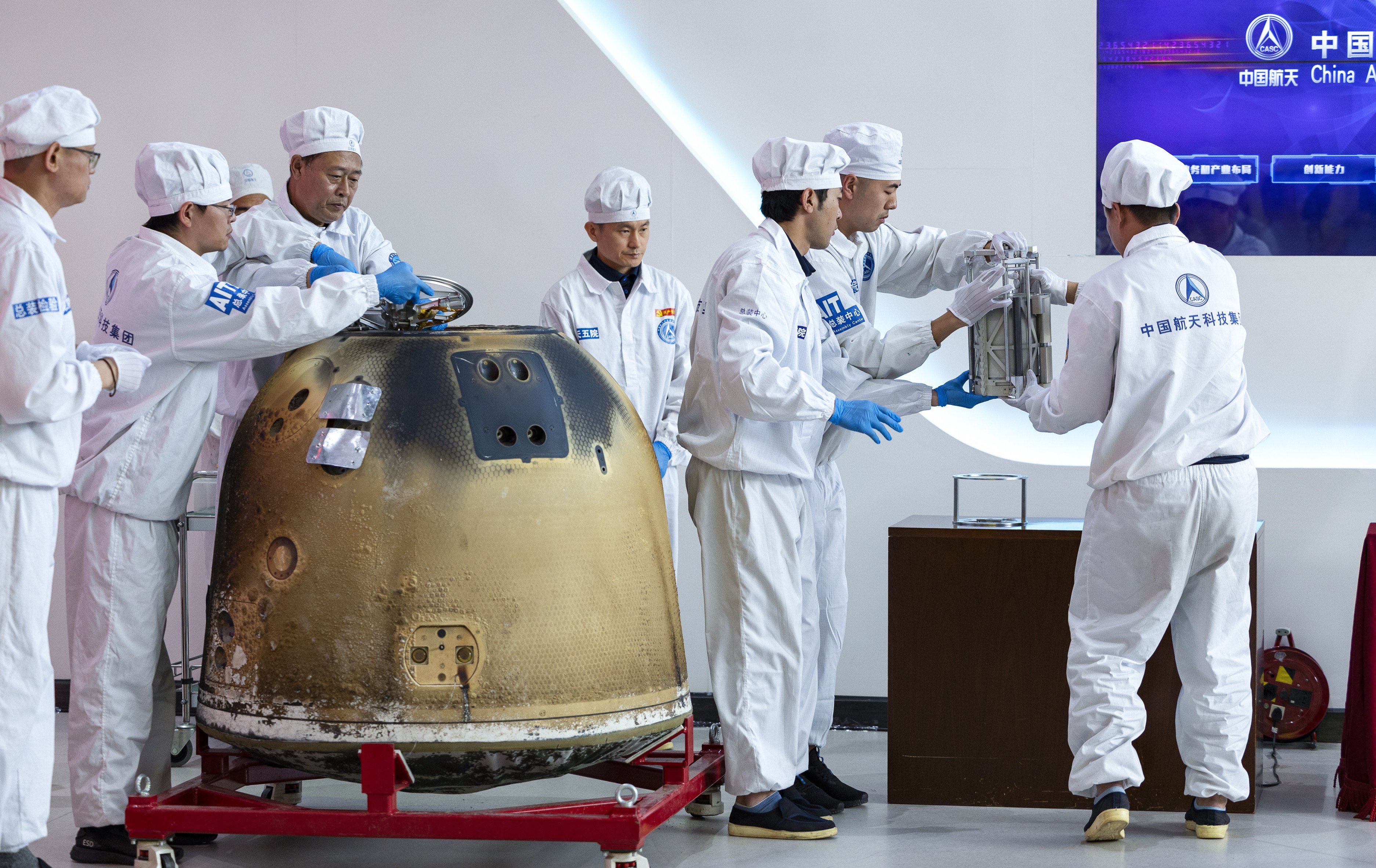 Chinese researchers say the Chang’e 6 mission collected 1,935.3 grams of samples from the far side of the moon. Photo: Xinhua