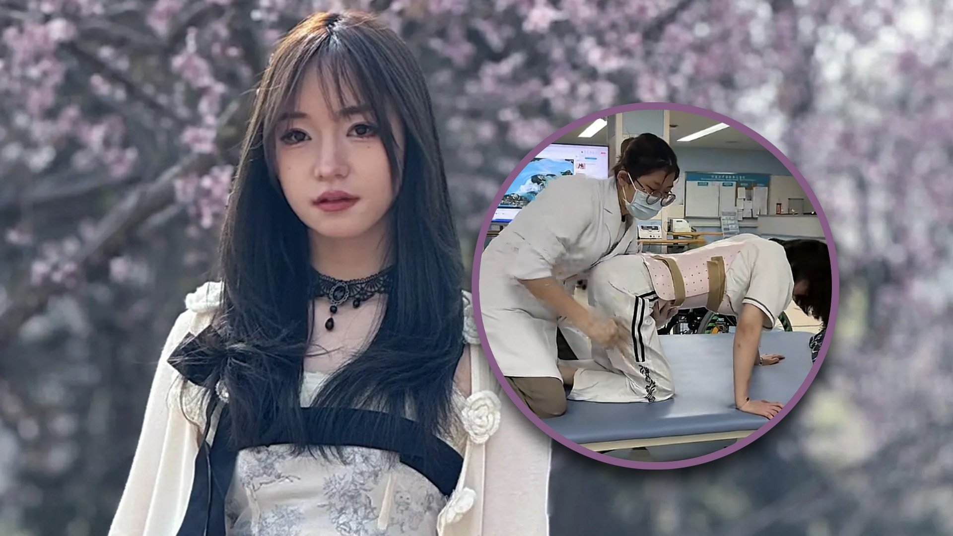 A Chinese woman who was left a paraplegic due to a car crash caused primarily by her boyfriend is heartbroken after the man left her despite pledging his support. Photo: SCMP composite/Douyin