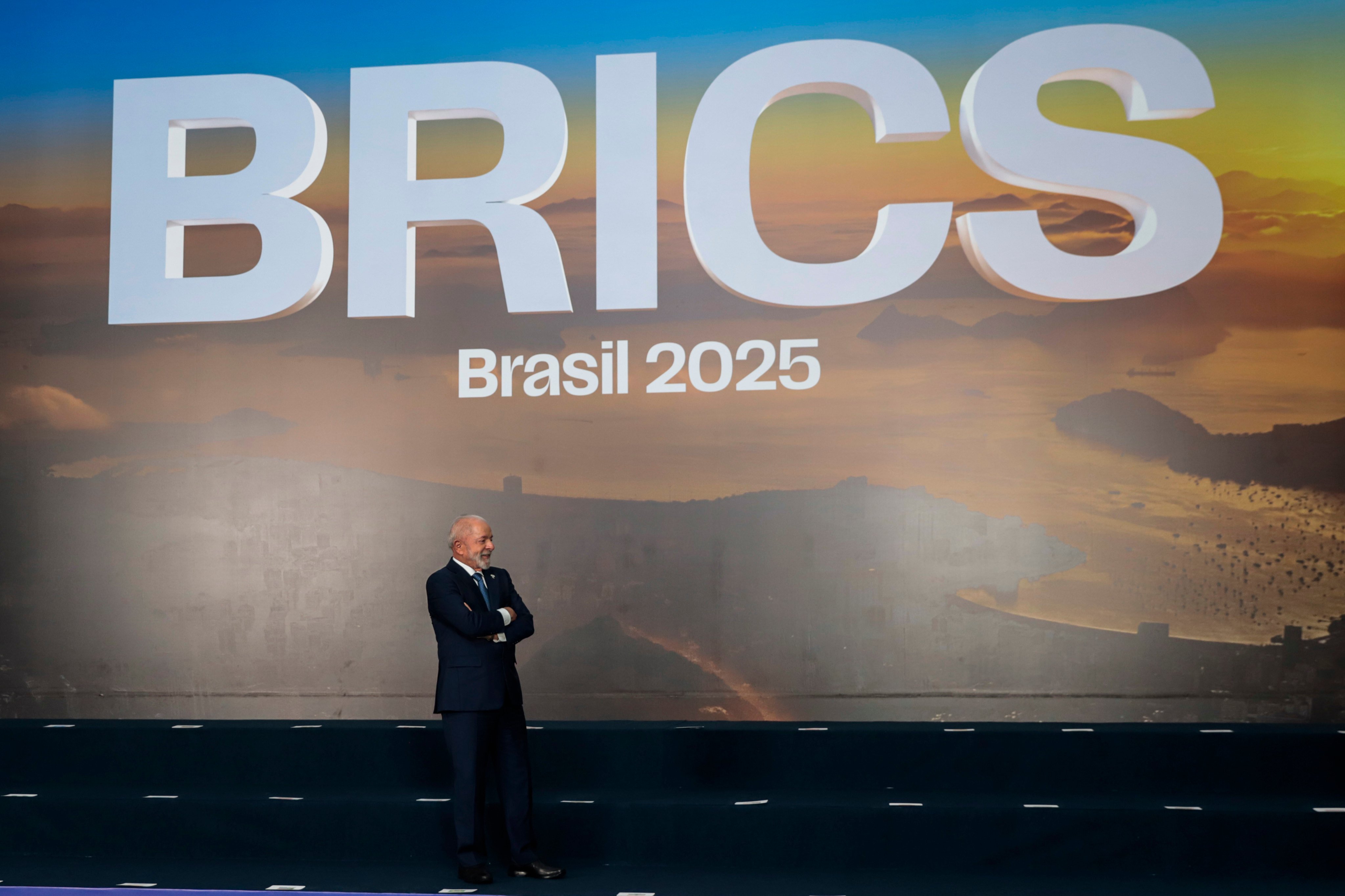 Brazil’s President Luiz Inacio Lula da Silva arrives for the group photo at the 17th Brics Summit in Rio de Janeiro, Brazil, on July 7. Photo: dpa
