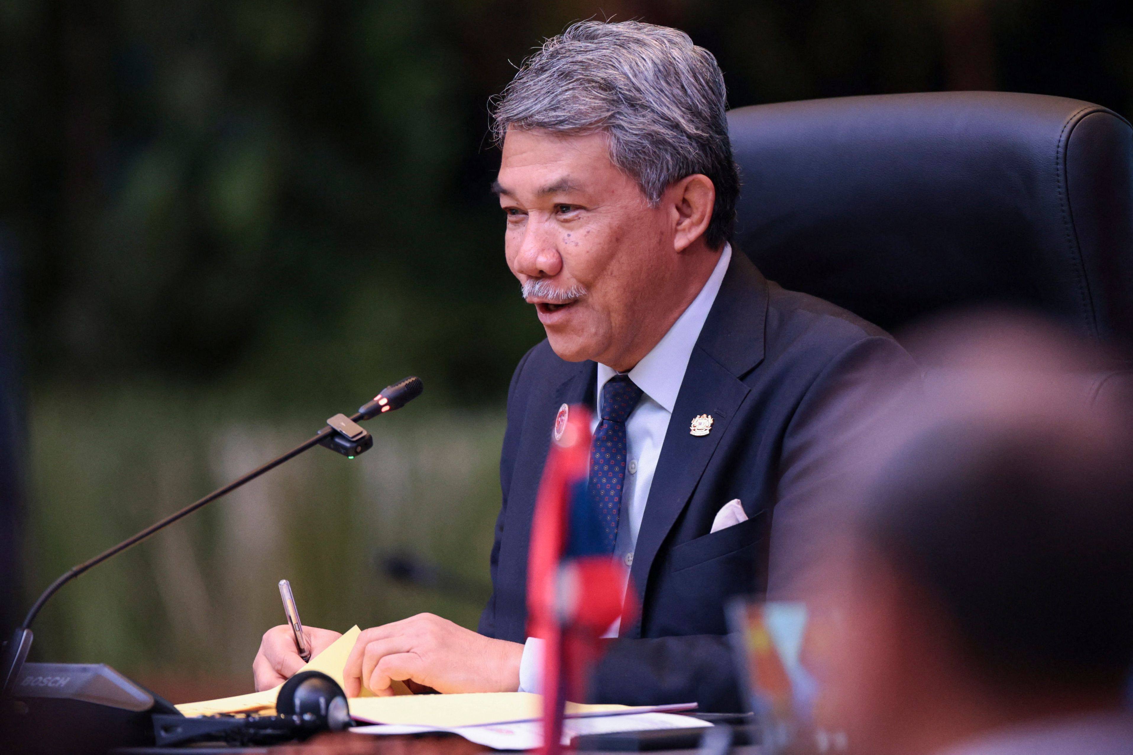 Malaysia’s Minister of Foreign Affairs Mohamad Hasan during the Asean Foreign Ministers’ Meeting on Thursday. Photo: AFP