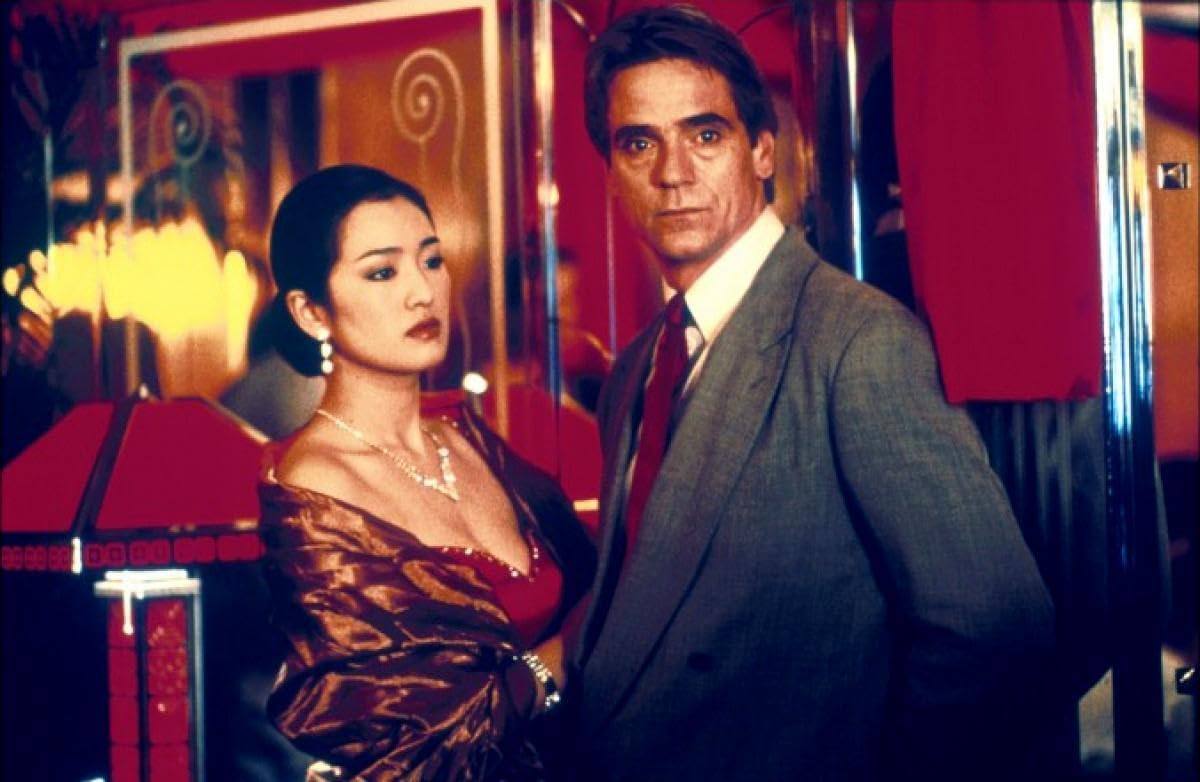 Jeremy Irons and Gong Li in a still from Chinese Box, Wayne Wang’s drama that offered a Westerner’s perspective on the 1997 Hong Kong handover from Britain to China.