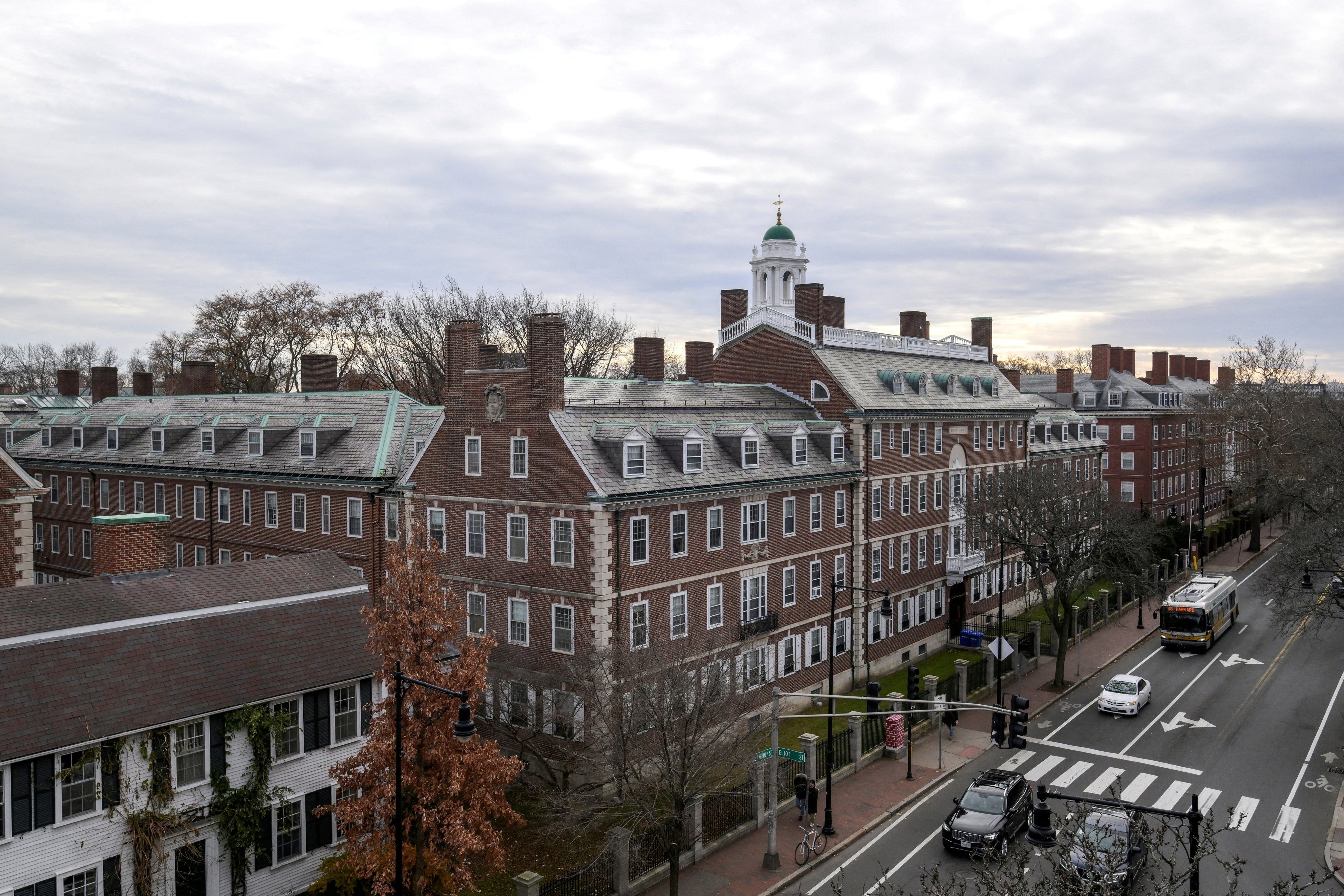 The Harvard campus is pictured in Cambridge, Massachusetts, in December 2023. Photo: Reuters