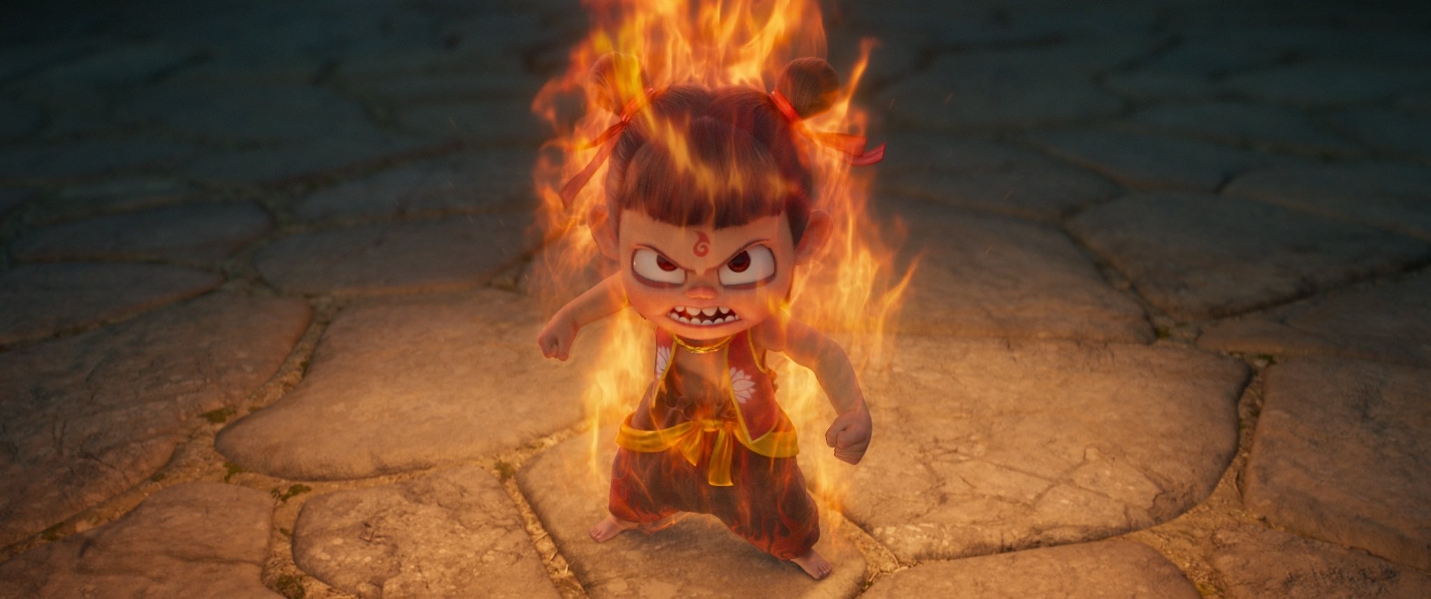 The titular character in a still from Ne Zha 2. An English language version of the hit Chinese animated film will be released in cinemas in select countries later in 2025.