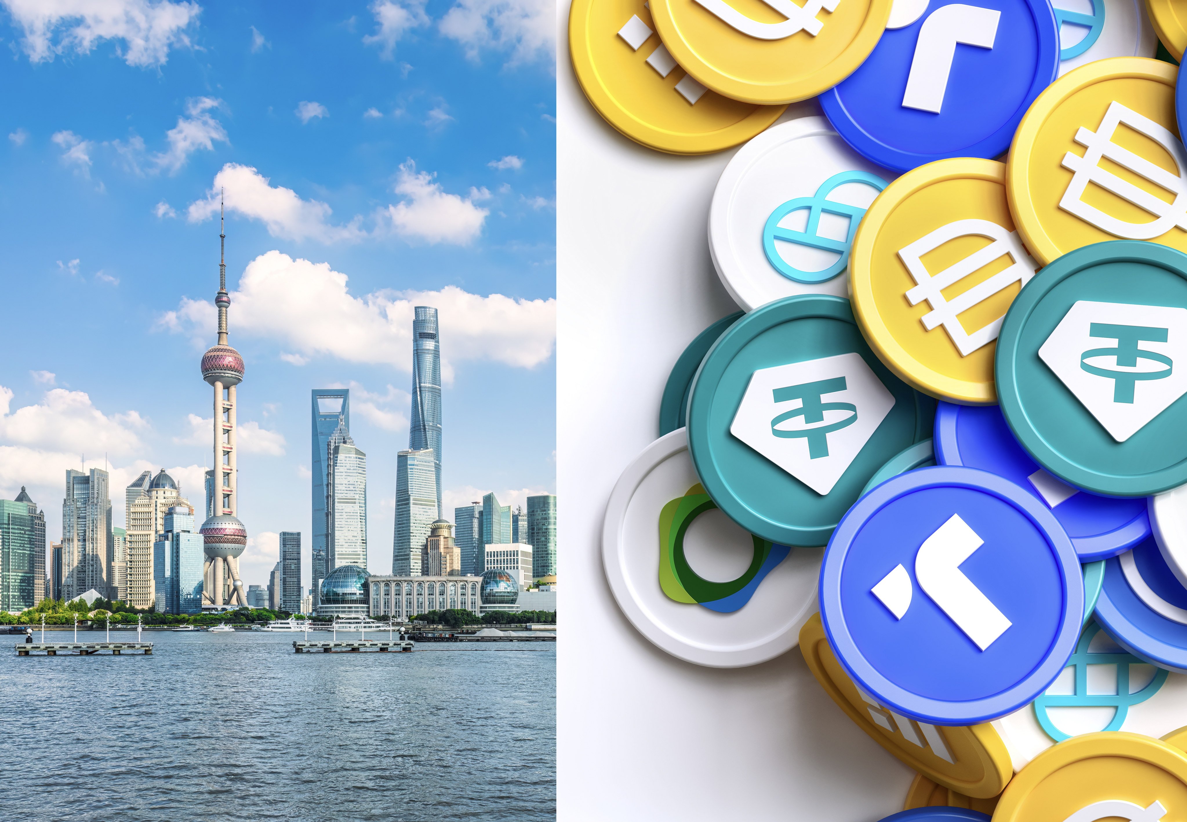 Shanghai, mainland China’s financial hub, is keeping an eye on digital-asset developments, especially the potential role of stablecoins in trade. Photo: Shutterstock
