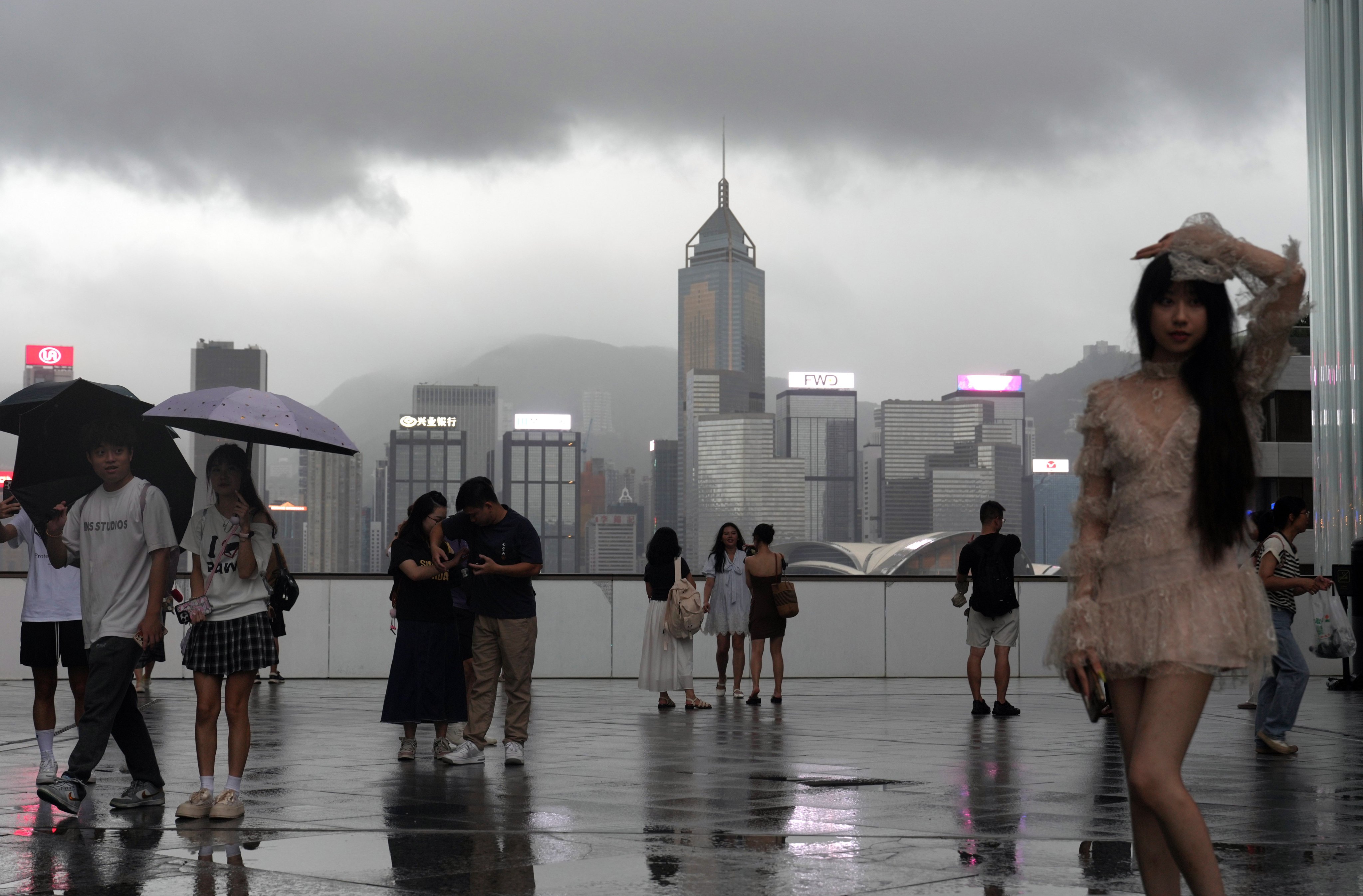 Visitors on the rooftop area of K11 Musea in Tsim Sha Tsui on Thursday. Photo: Sam Tsang
