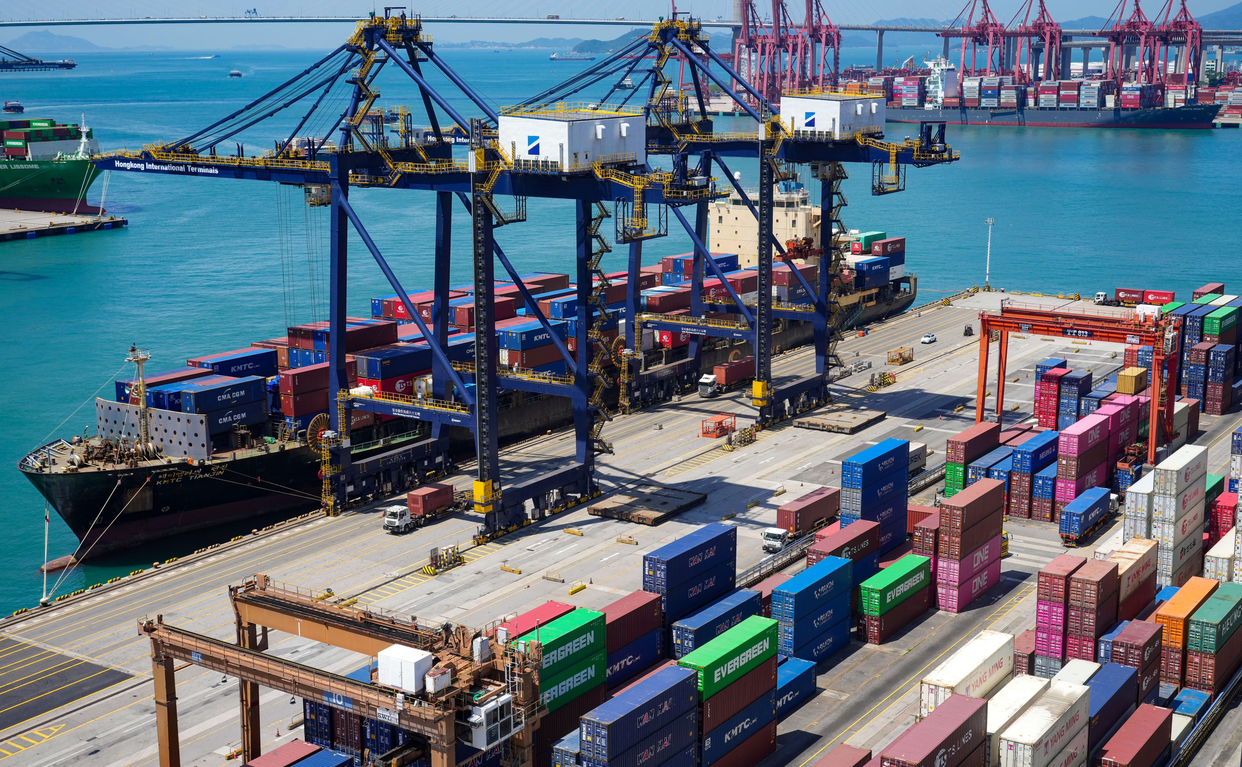 The digitalisation of operations at Hong Kong’s Kwai Tsing Container Port, in Kwai Chung, is a key part of its transformation into a smart and sustainable shipping hub. Photo: Sam Tsang