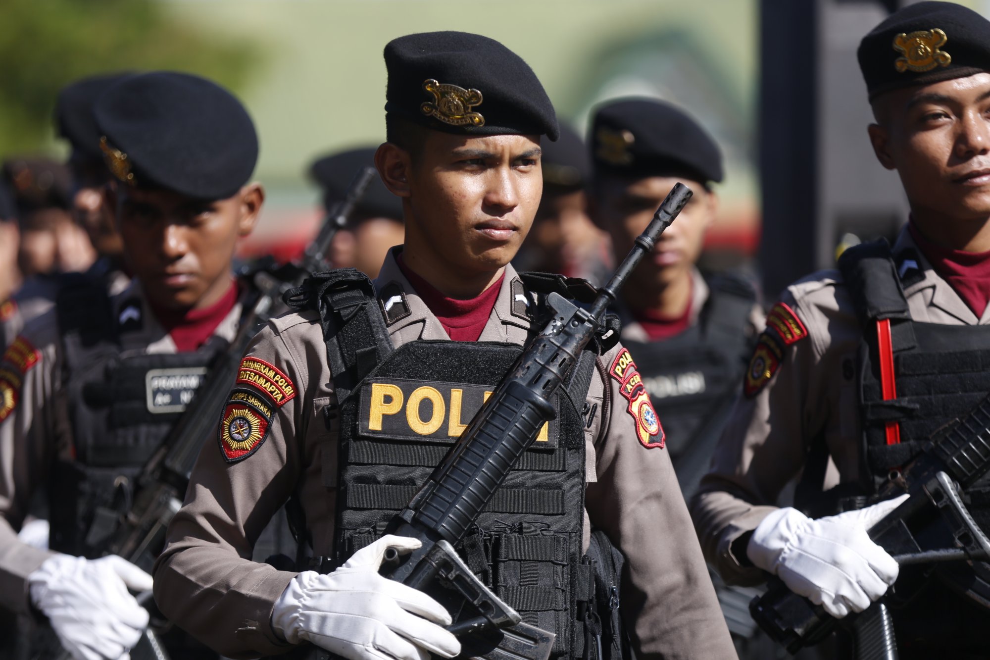Indonesian police have been criticised by rights groups for abuse of power and violence. Photo: EPA
