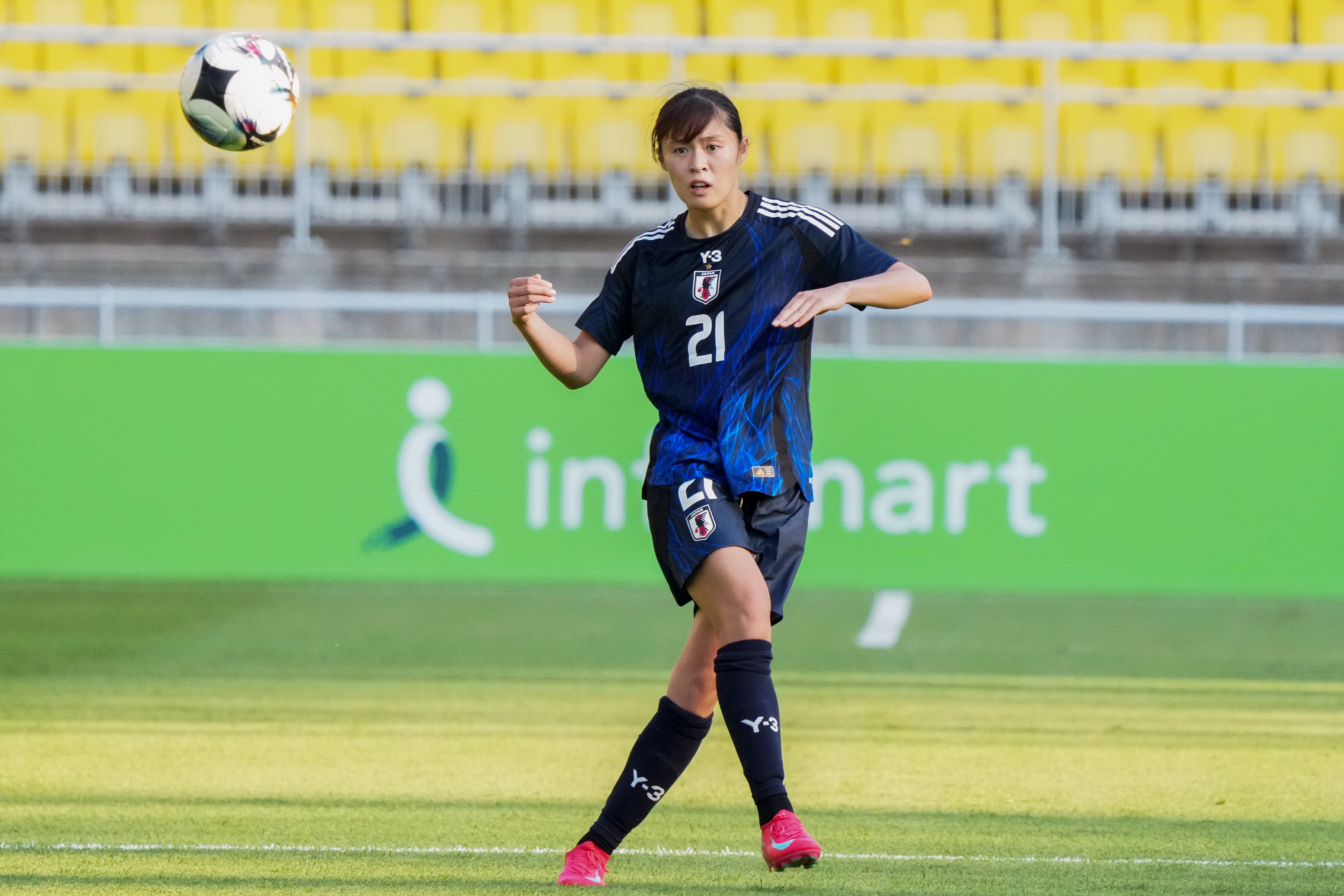 Rion Ishikawa in action during Japan’s game against Chinese Taipei at Suwon World Cup Stadium. Photo: Getty Images