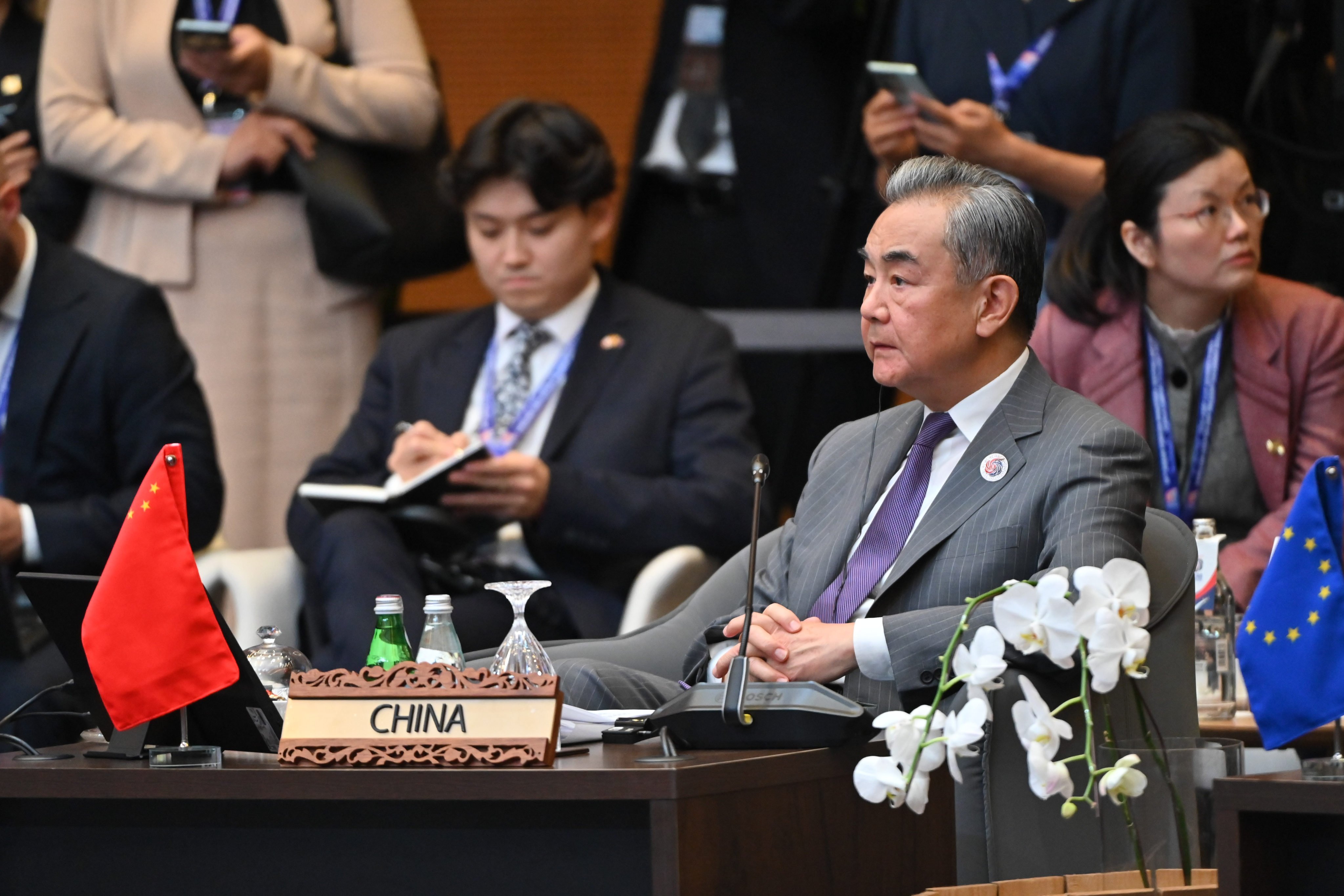 Chinese Foreign Minister Wang Yi at the annual East Asian foreign ministers’ meetings in Kuala Lumpur Friday. Photo: Xinhua