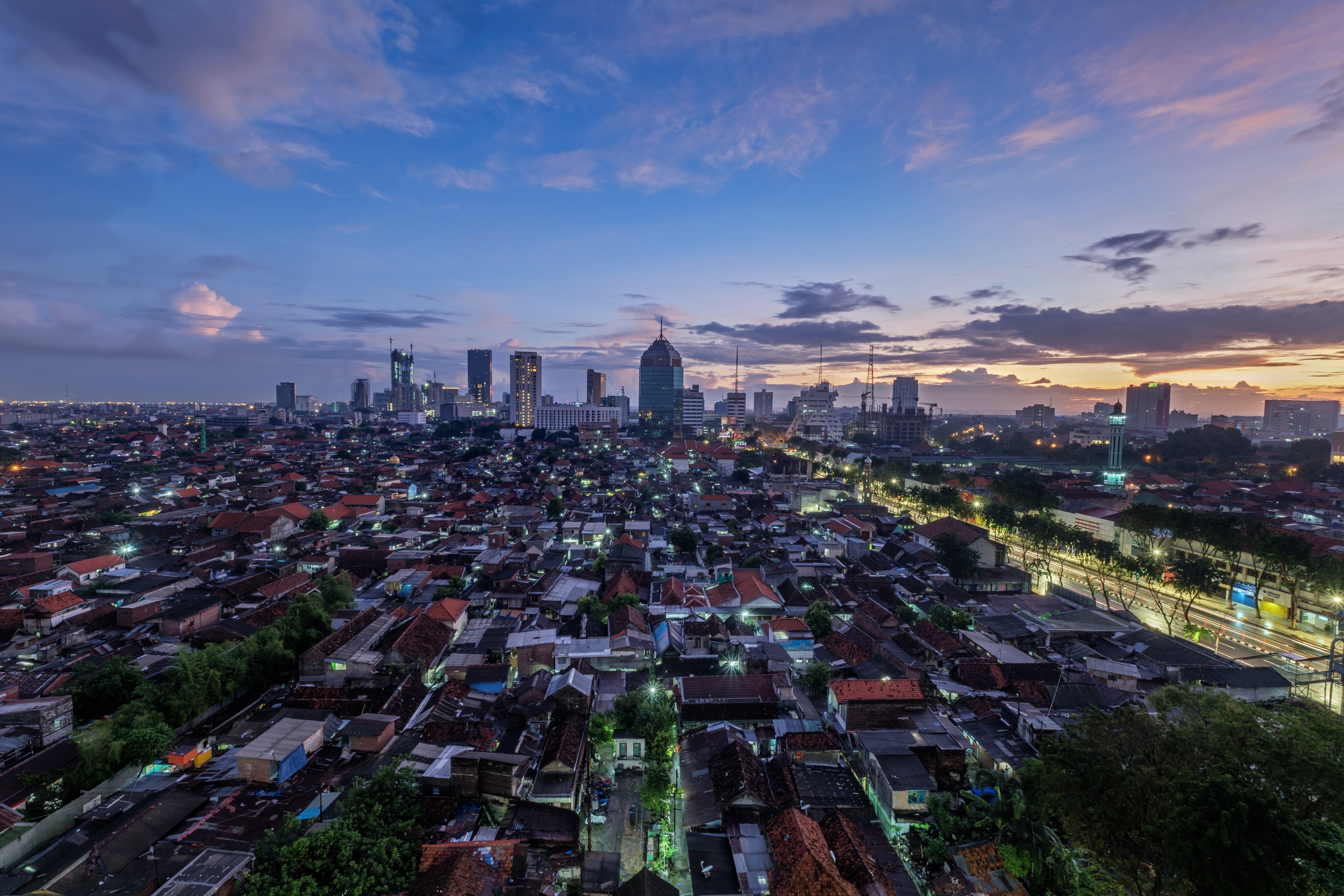 The skyline of Surabaya, Indonesia. Belt and Road commissioner Nicholas Ho says Hong Kong will explore new “core development markets” in Southeast Asia under the national initiative. Photo: Getty Images