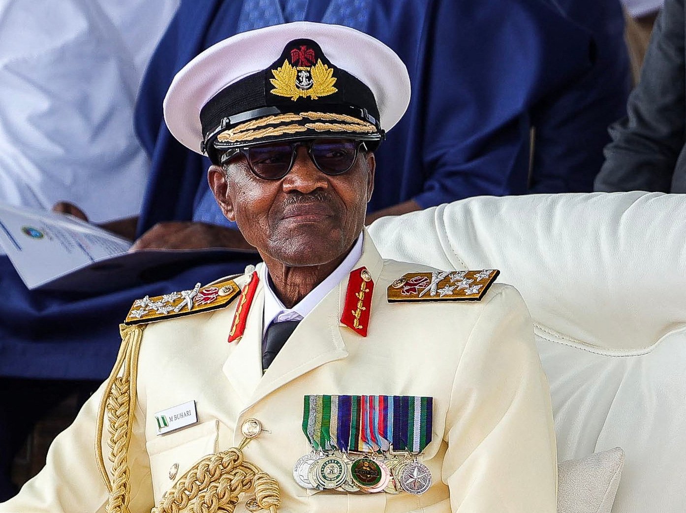 Nigeria’s former president Muhammadu Buhari in Lagos in 2023. Buhari died on Sunday aged 82. Photo: AFP