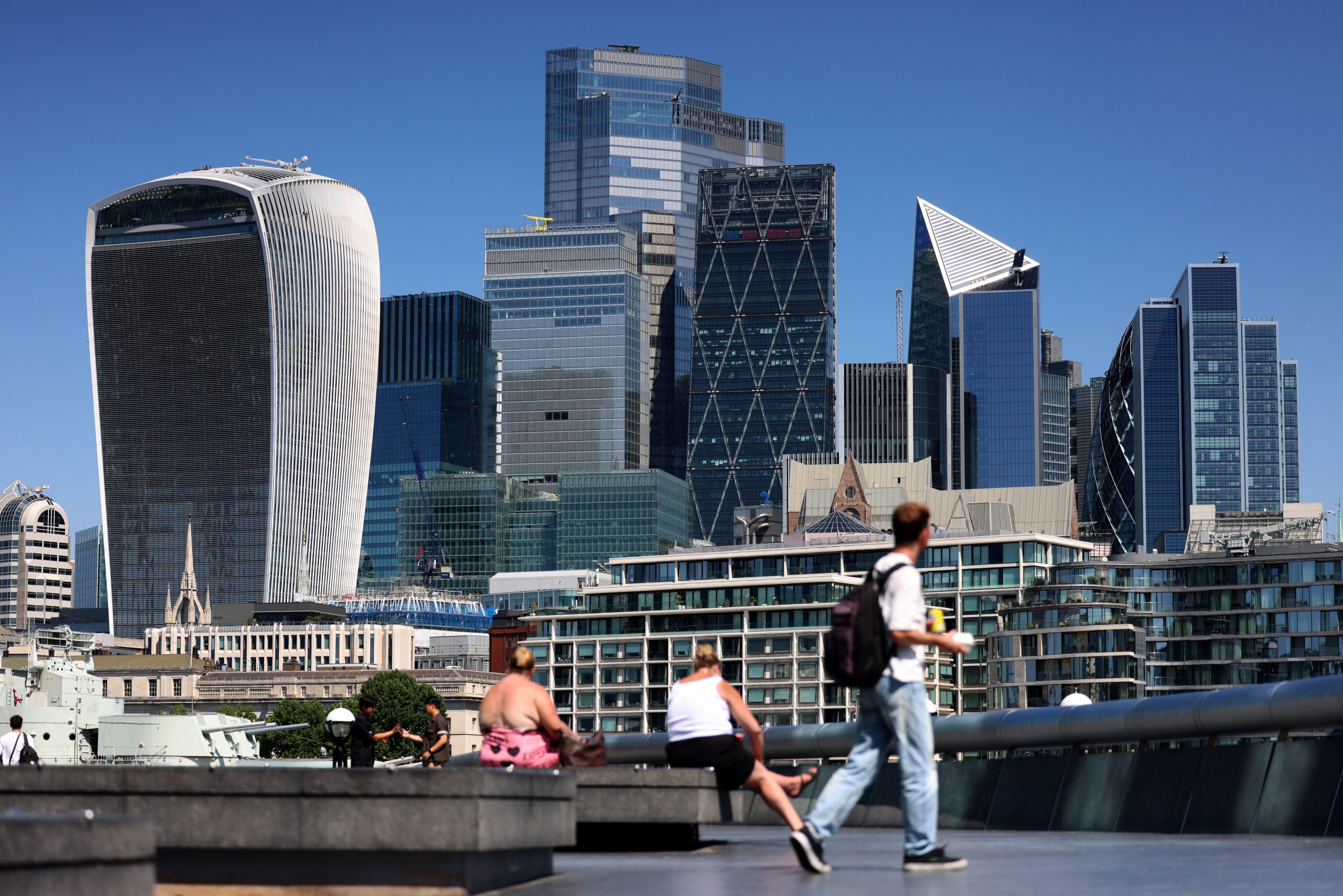 A view of the city of London, Britain, July 11 2025. Photo: EPA