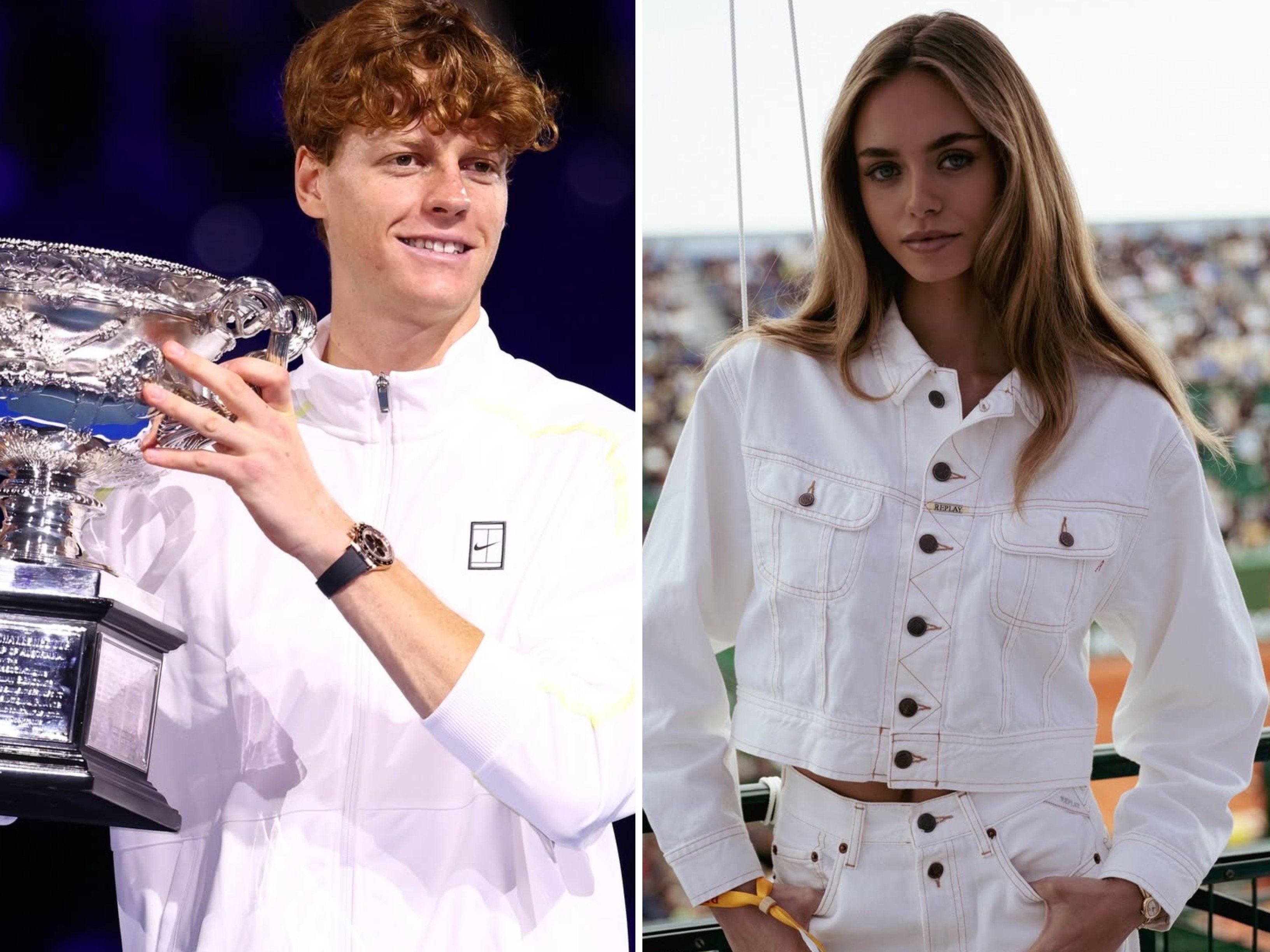 Who is model and influencer Laila Hasanovic (right) – and is she dating Jannik Sinner, who just won Wimbledon? Photos: @janniksin, @lailahasanovic/Instagram