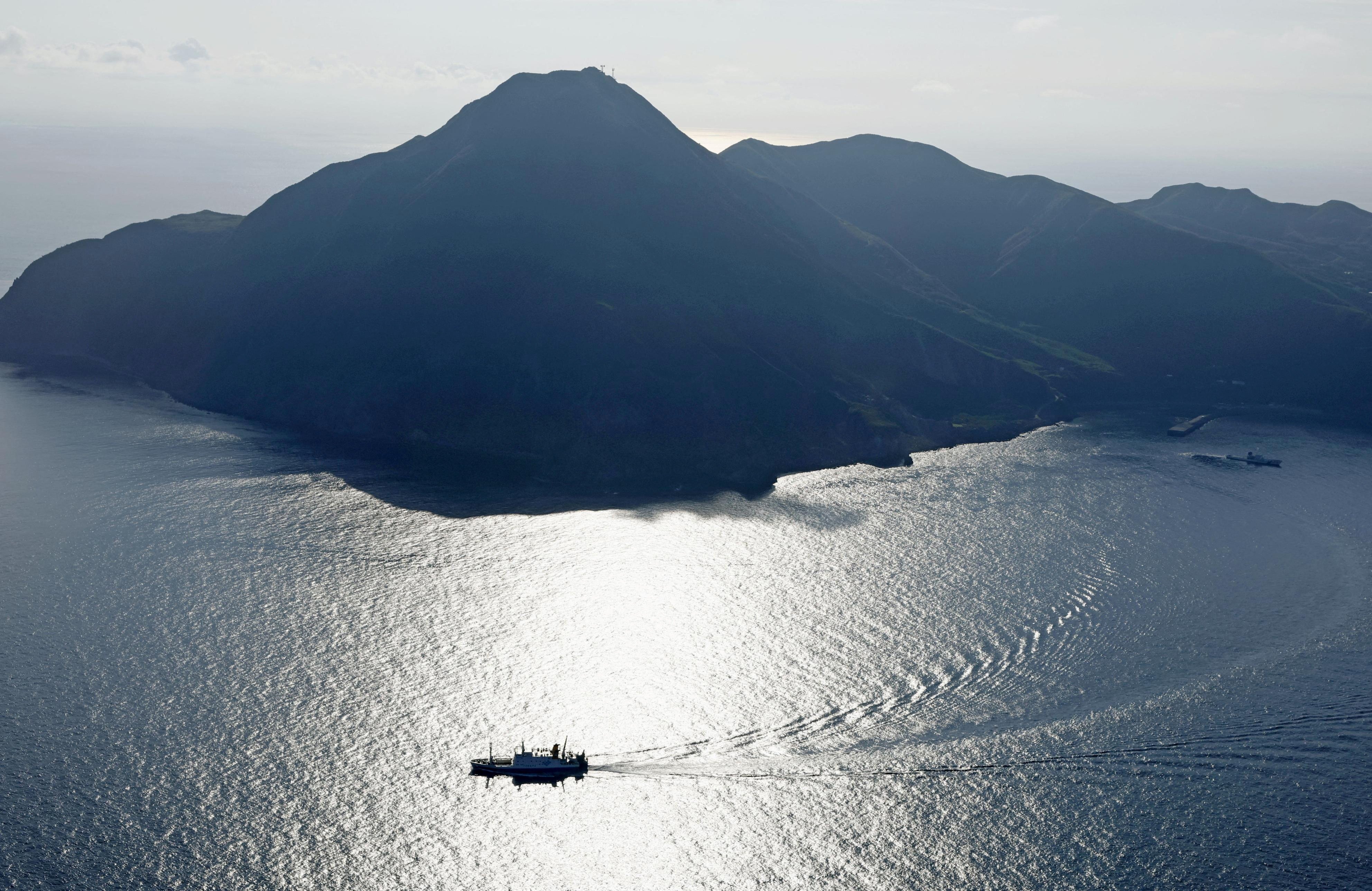 A ferry carrying residents and visitors evacuating from Akuseki island, as multiple earthquakes hit the island, a part of the Tokara island chain in southwestern Japan’s Kagoshima prefecture on July 4. Photo: Kyodo via Reuters