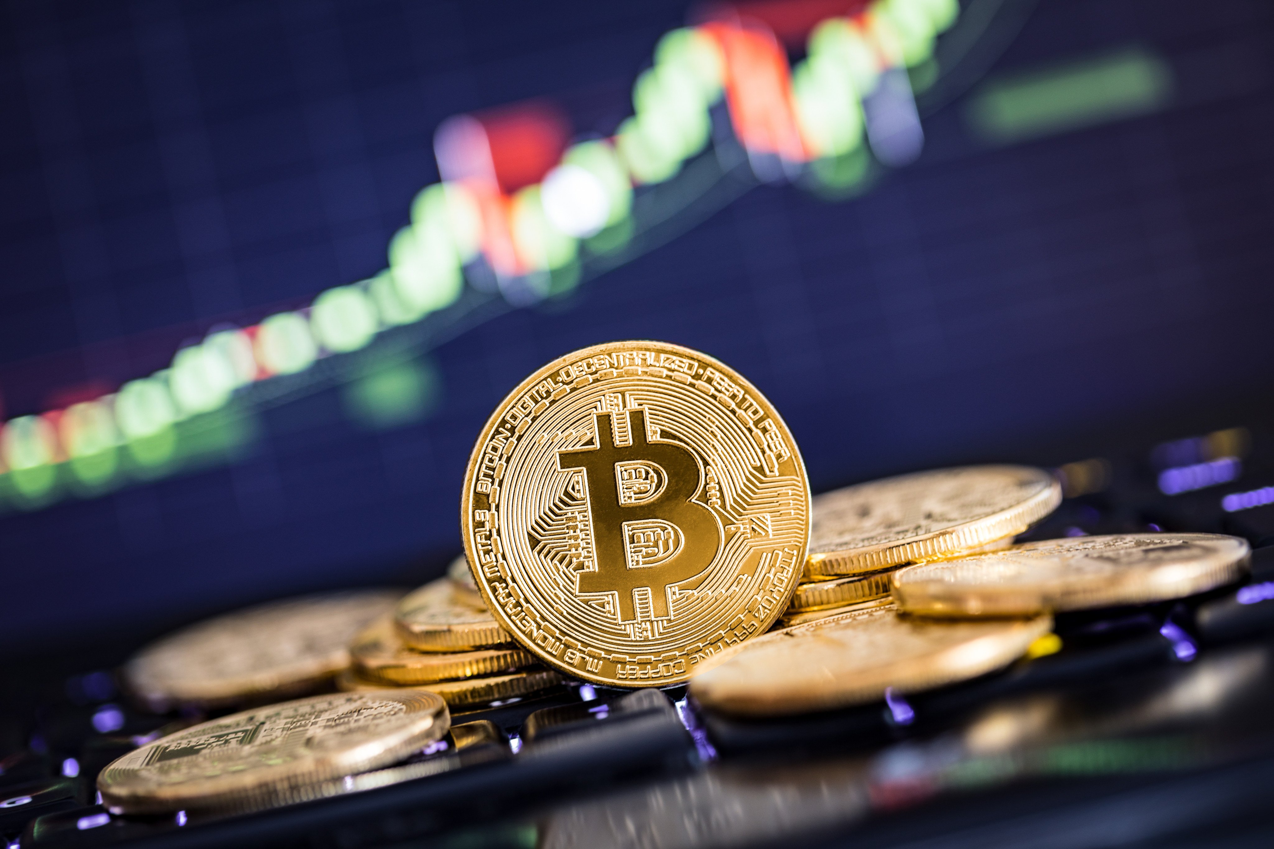 Bitcoin rose as much as 3.4 per cent to US$123,205 in early trading on Monday in London. Photo: Shutterstock