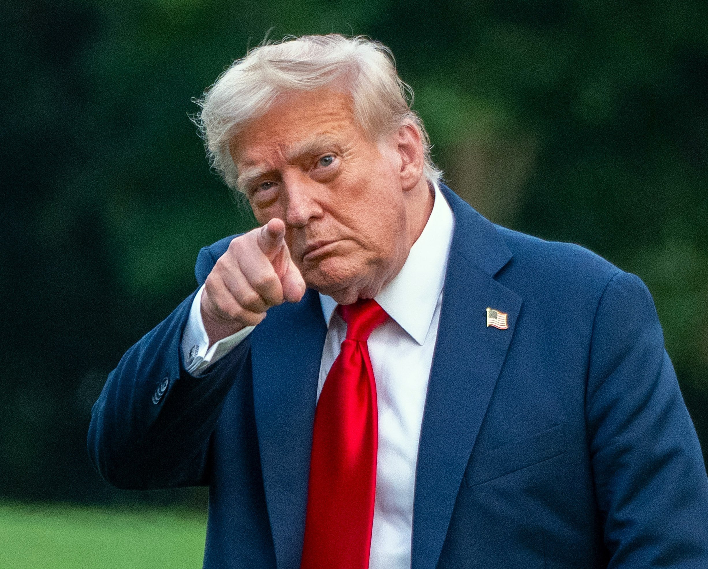US President Donlad Trump arrives at the White House. Photo: dpa