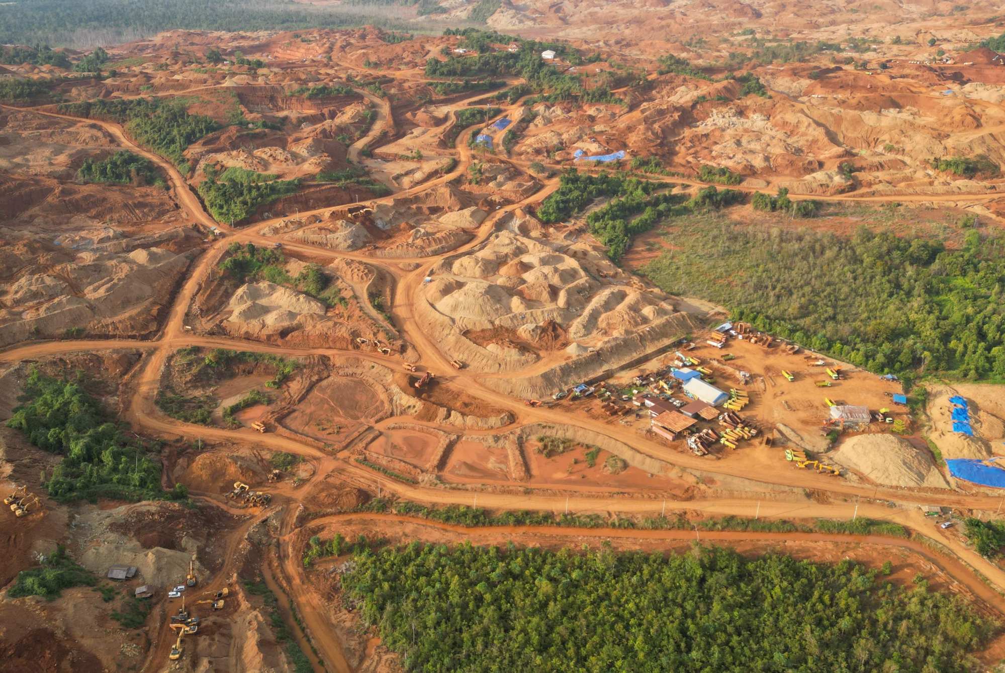 The Morowali Industrial Park in Central Sulawesi, Indonesia. Mining activities have reduced green cover and fish stocks, polluted the air and caused health problems for residents, according to a new report. Photo: AFP The Morowali Industrial Park in Central Sulawesi, Indonesia. Mining activities have reduced green cover and fish stocks, polluted the air and caused health problems for residents, according to a new report. Photo: AFP