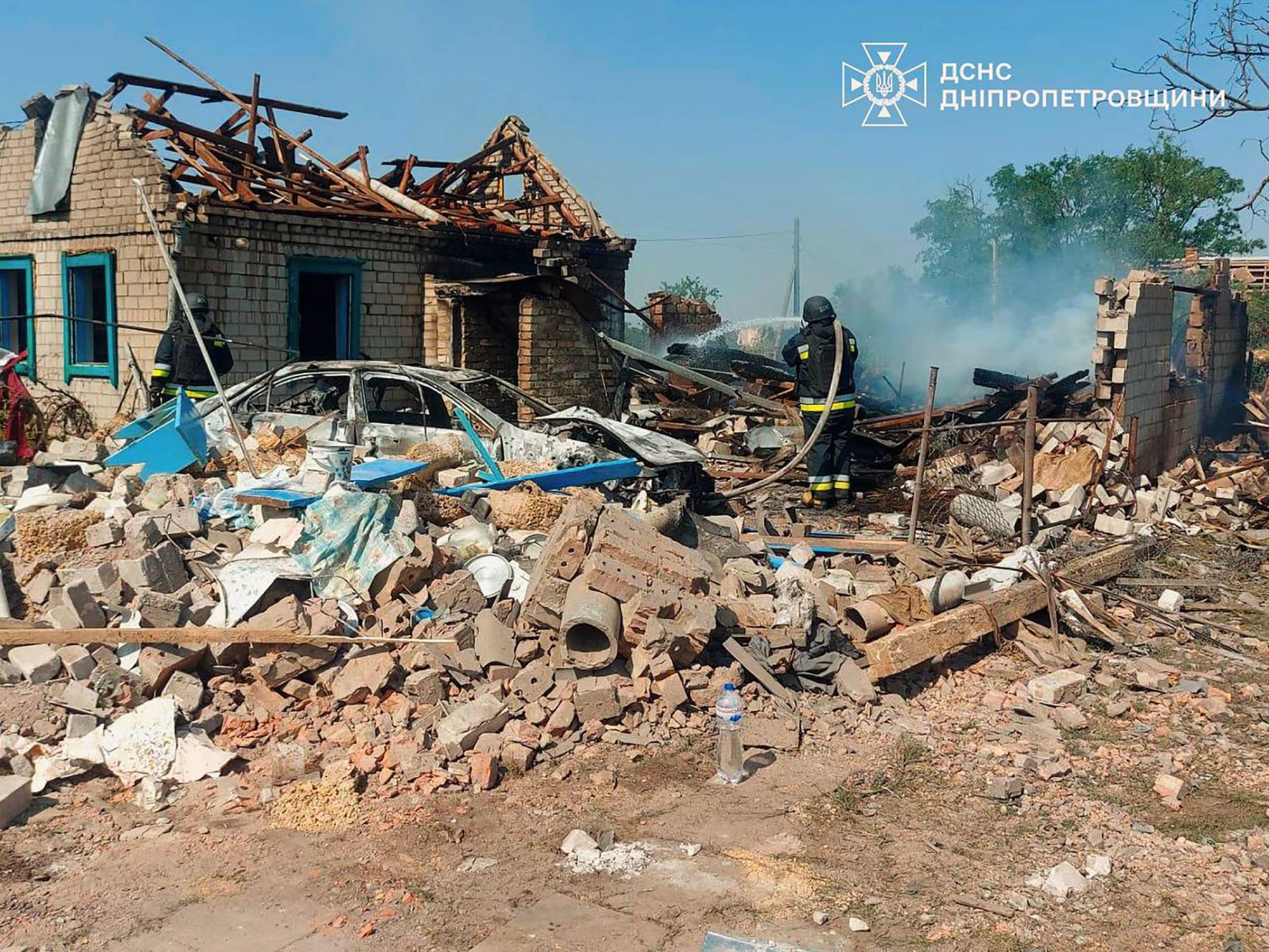 A village in Ukraine’s Dnipropetrovsk region destroyed by a Russian bomb attack. Photo: Ukrainian State Emergency Service/AFP A village in Ukraine’s Dnipropetrovsk region destroyed by a Russian bomb attack. Photo: Ukrainian State Emergency Service/AFP