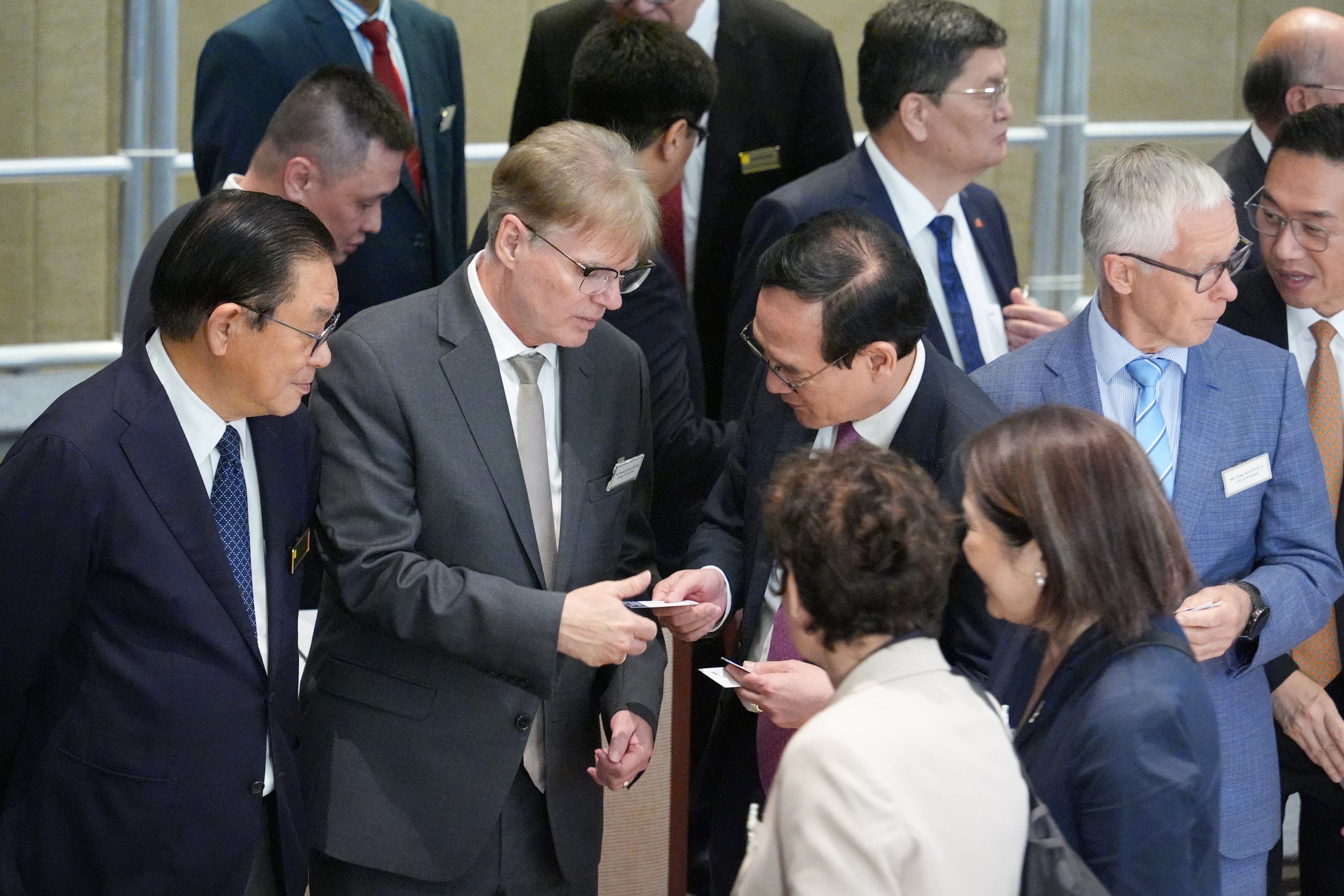 Acting US consul general David Schlaefer attends the Legco reception. Photo: Eugene Lee