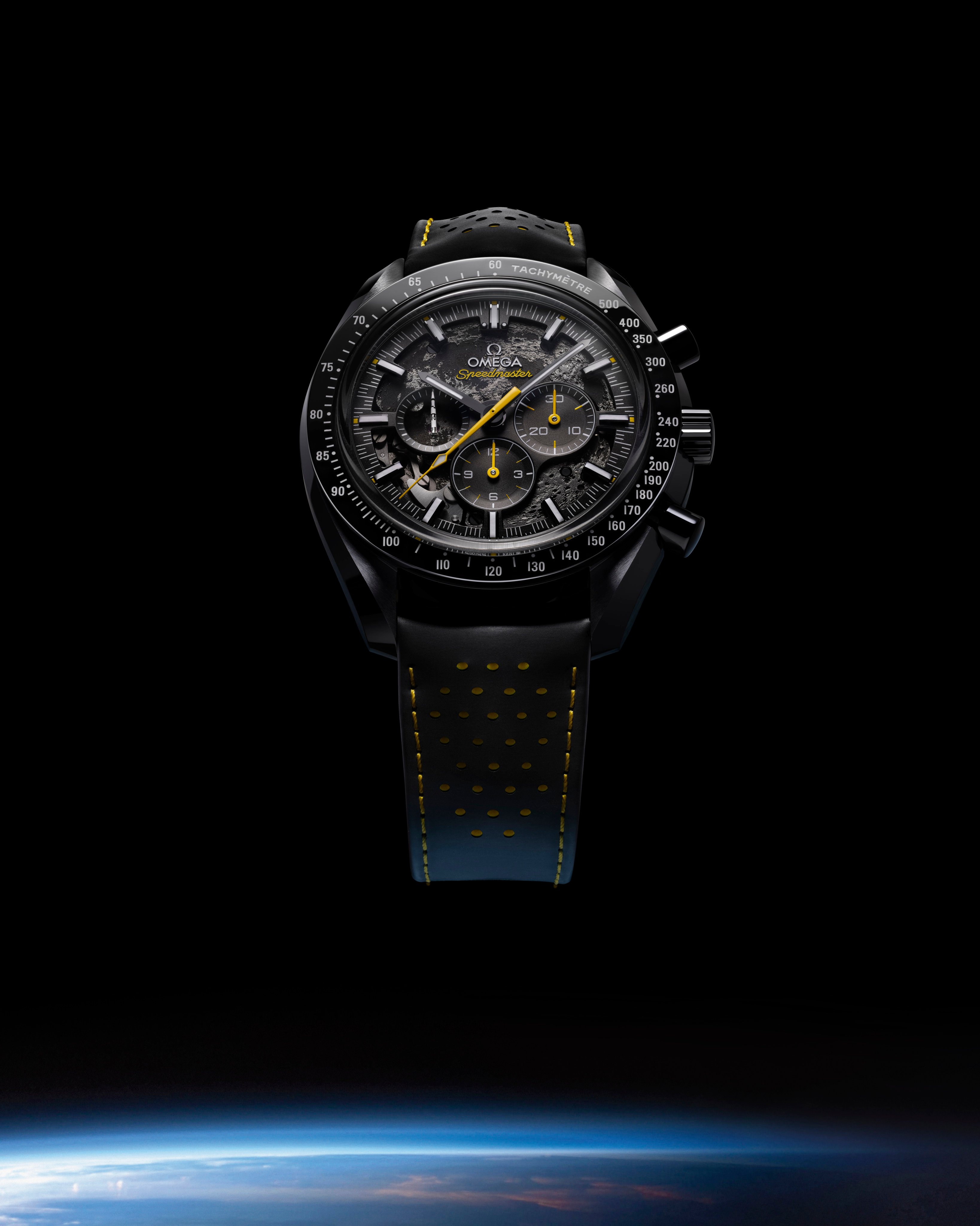 Omega is celebrating 60 years of space travel by reissuing the Speedmaster, among other things. Photo: Handout
