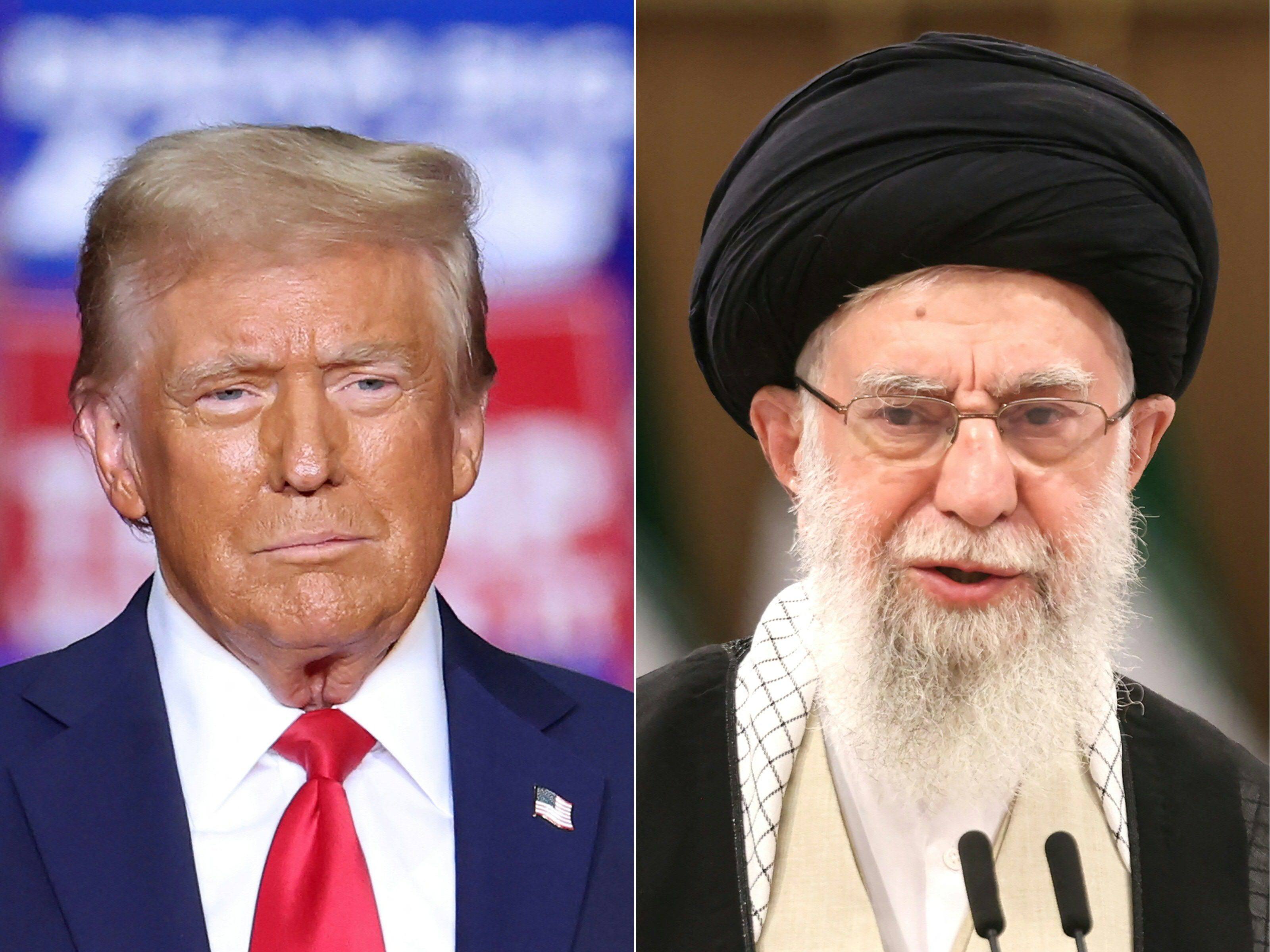 A combination photo shows US President Donald Trump (left) and Iran’s supreme leader Ayatollah Ali Khamenei . Photo: AFP