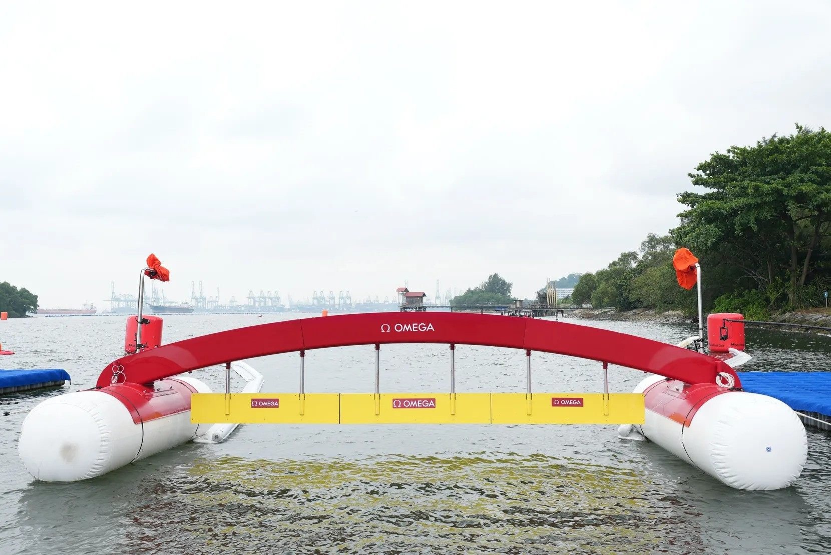 The women’s 10km open water swimming event at the World Aquatics Championships in Singapore 2025 had to be postponed due to water quality levels. Photo: World Aquatics