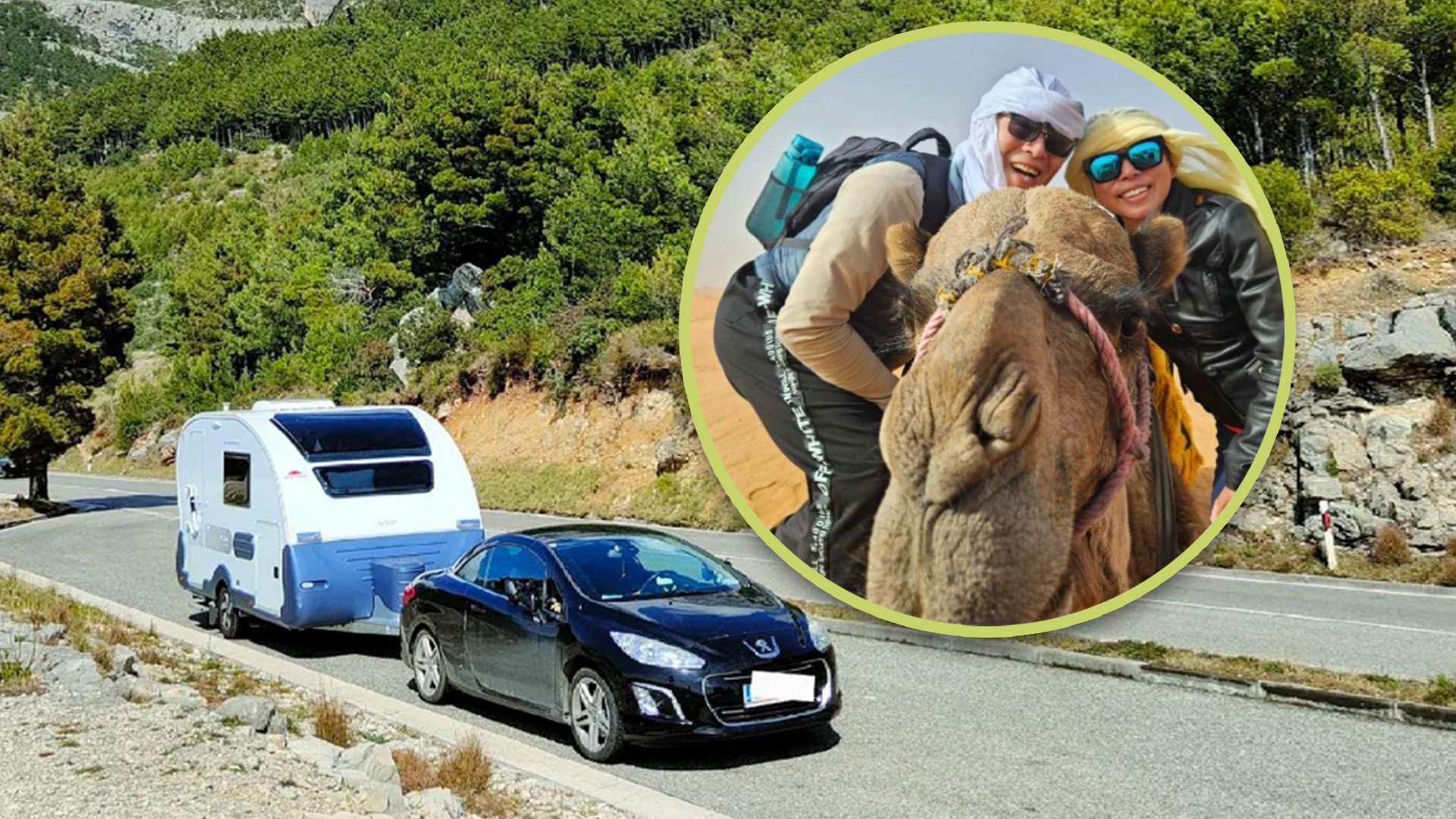 A Chinese couple’s caravan was stolen in Spain, leaving them bereft of US$70,000 worth of belongings and the woman’s live-saving heart medication. Photo: SCMP composite/RedNote