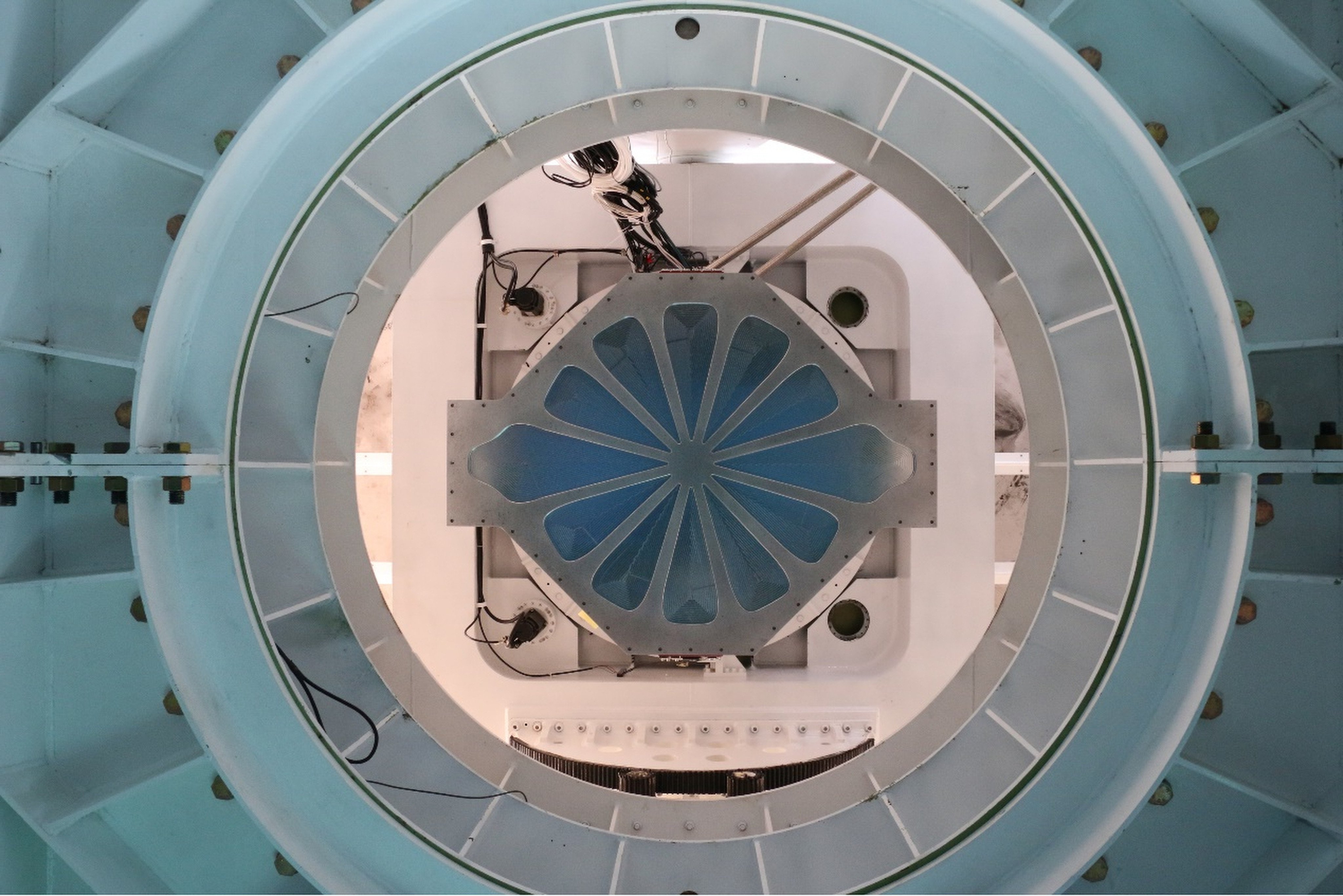 The cutting-edge Ali Cosmic Microwave Background Polarisation Telescope took eight years to build. Photo: Handout
