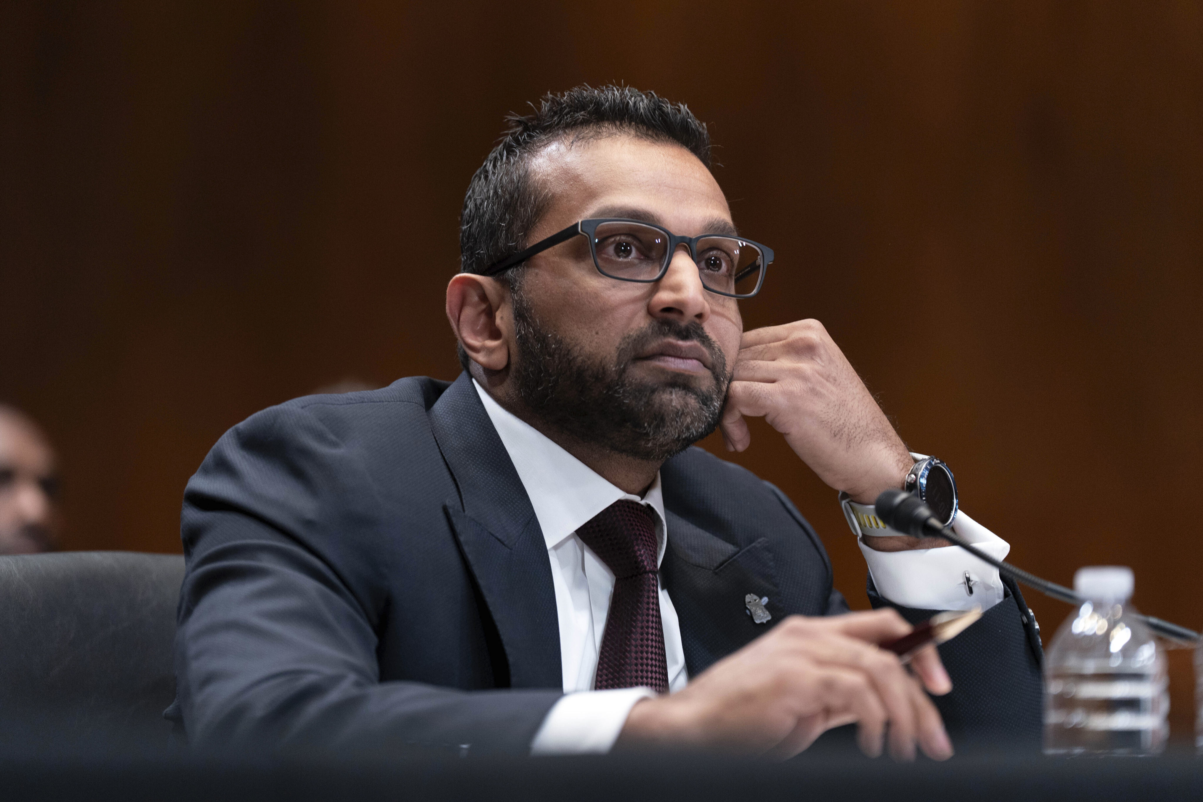 FBI Director Kash Patel testifies during a congressional hearing on  May 8, 2025. Photo: AP