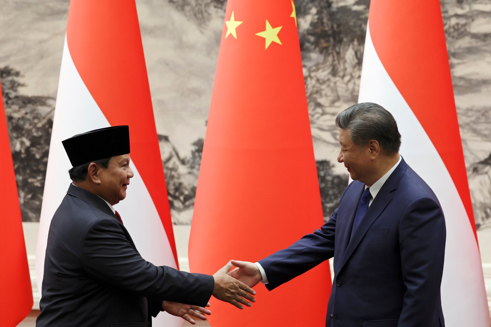 Chinese President Xi Jinping met Indonesian President Prabowo Subianto in Beijing last November. Concerns have been raised about how China may view the US-Indonesia trade deal. Photo: AP Chinese President Xi Jinping met Indonesian President Prabowo Subianto in Beijing last November. Concerns have been raised about how China may view the US-Indonesia trade deal. Photo: AP
