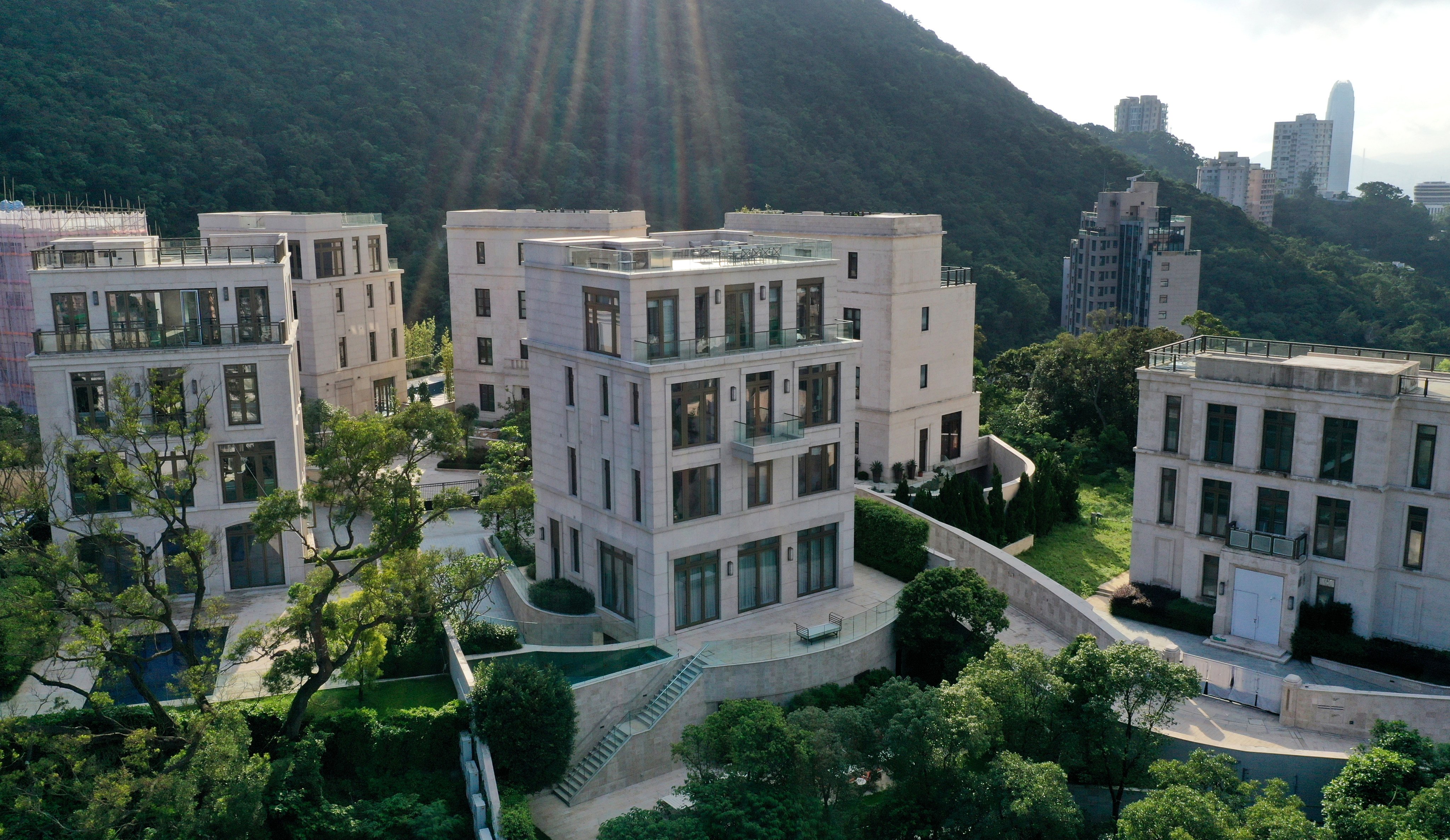 Aerial view of the Mount Nicholson project, an upmarket enclave of luxury homes on the south side of Hong Kong Island on June 26, 2019. Photo: Martin Chan