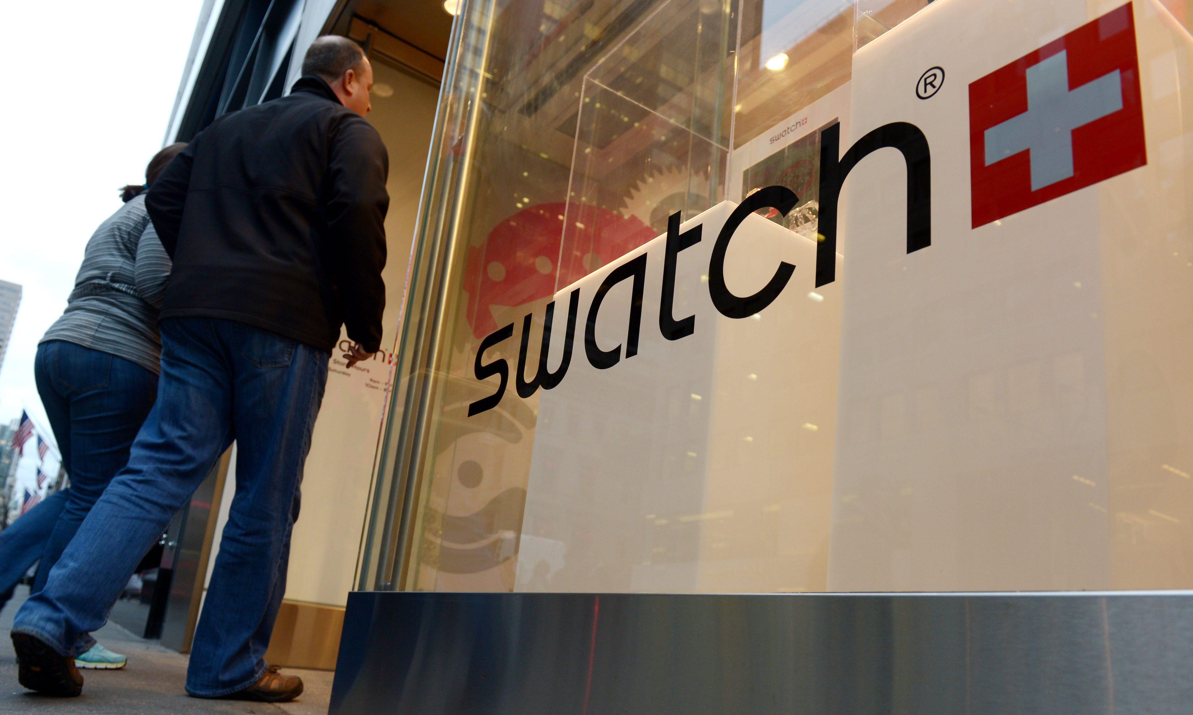 A Swatch store in New York. Photo: EPA