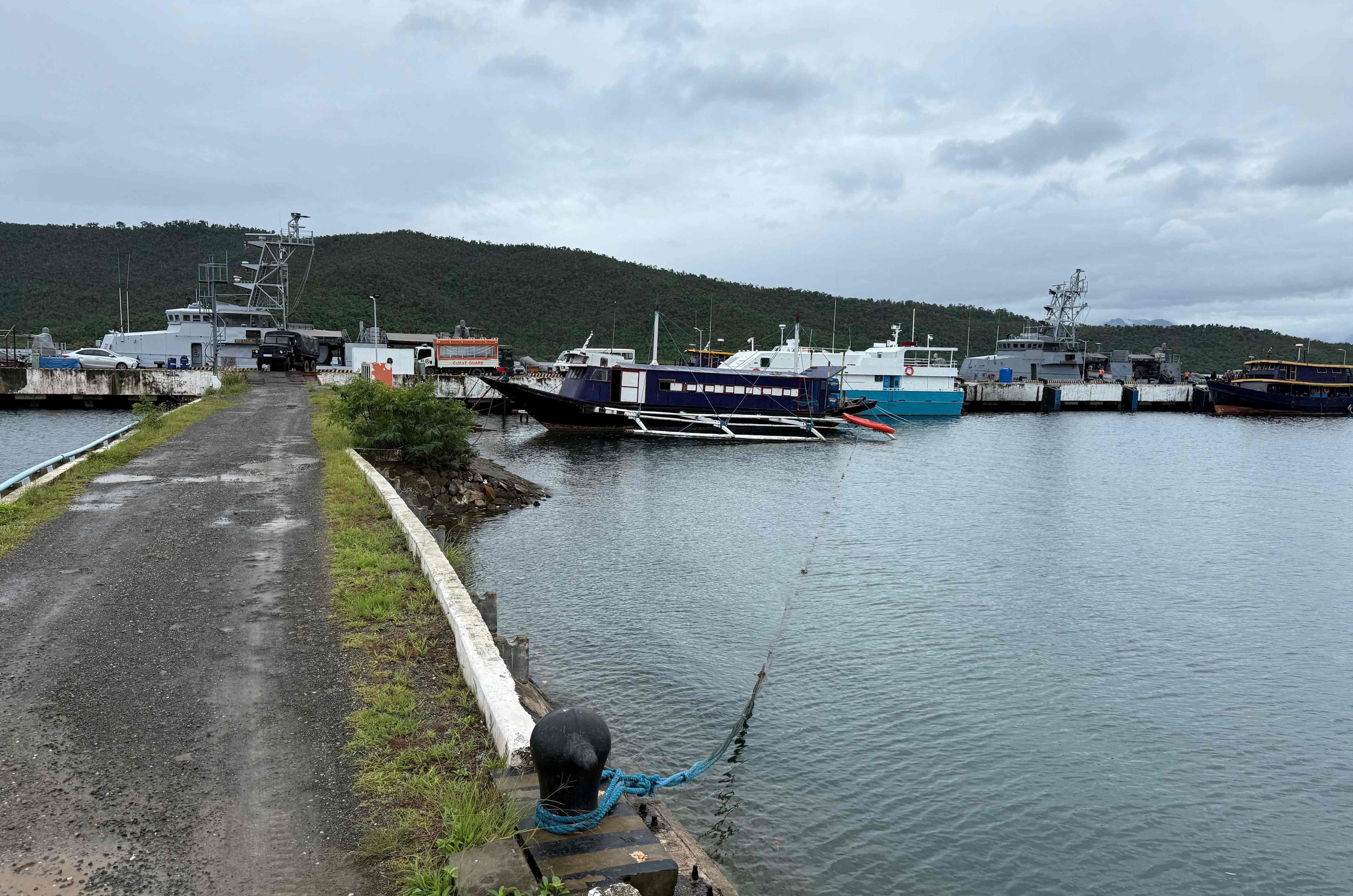 The Oyster Bay naval facility in Palawan province, where the US is planning to build new repair capacity. Photo: AFP