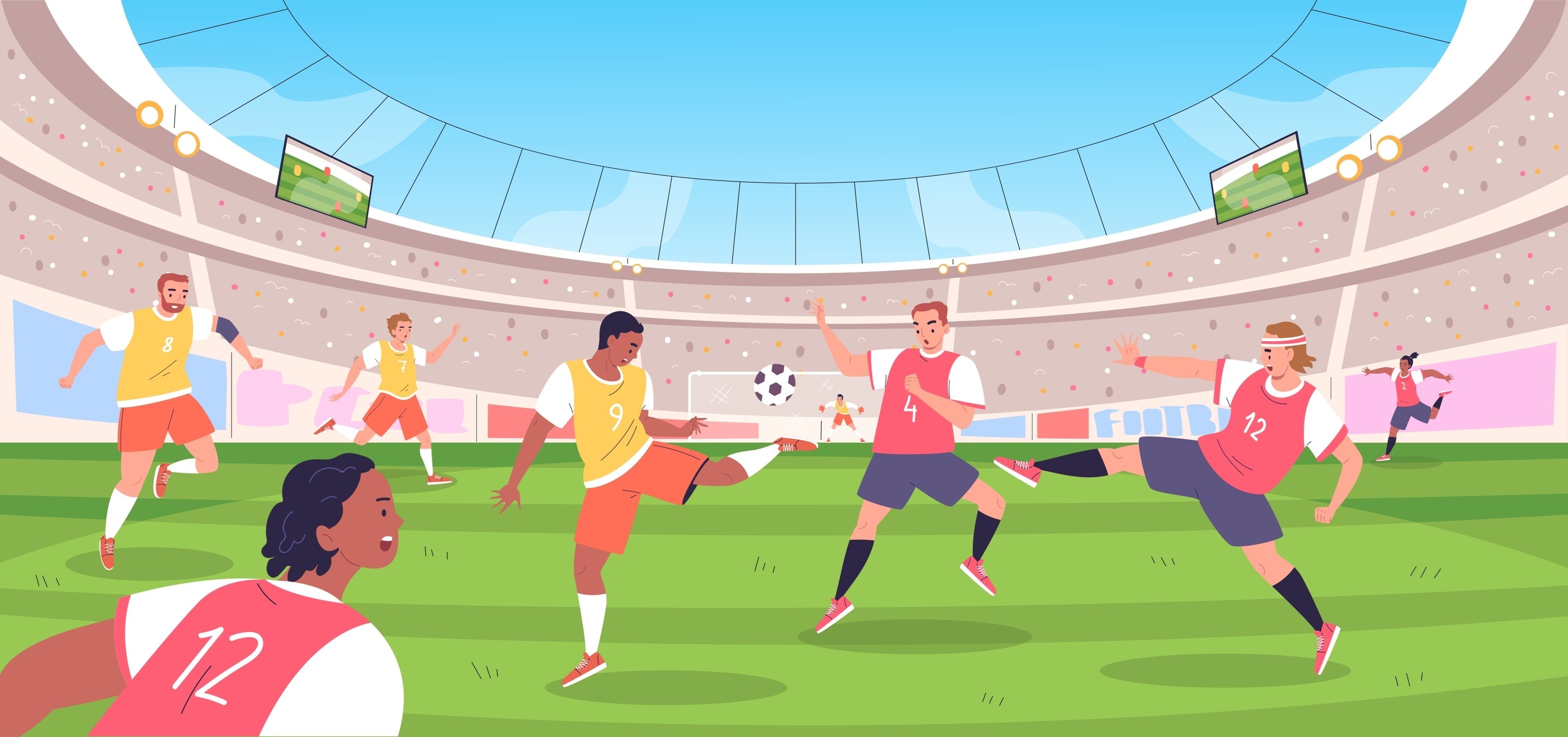 Playing football can teach us things like teamwork and perseverance. Photo: Shutterstock