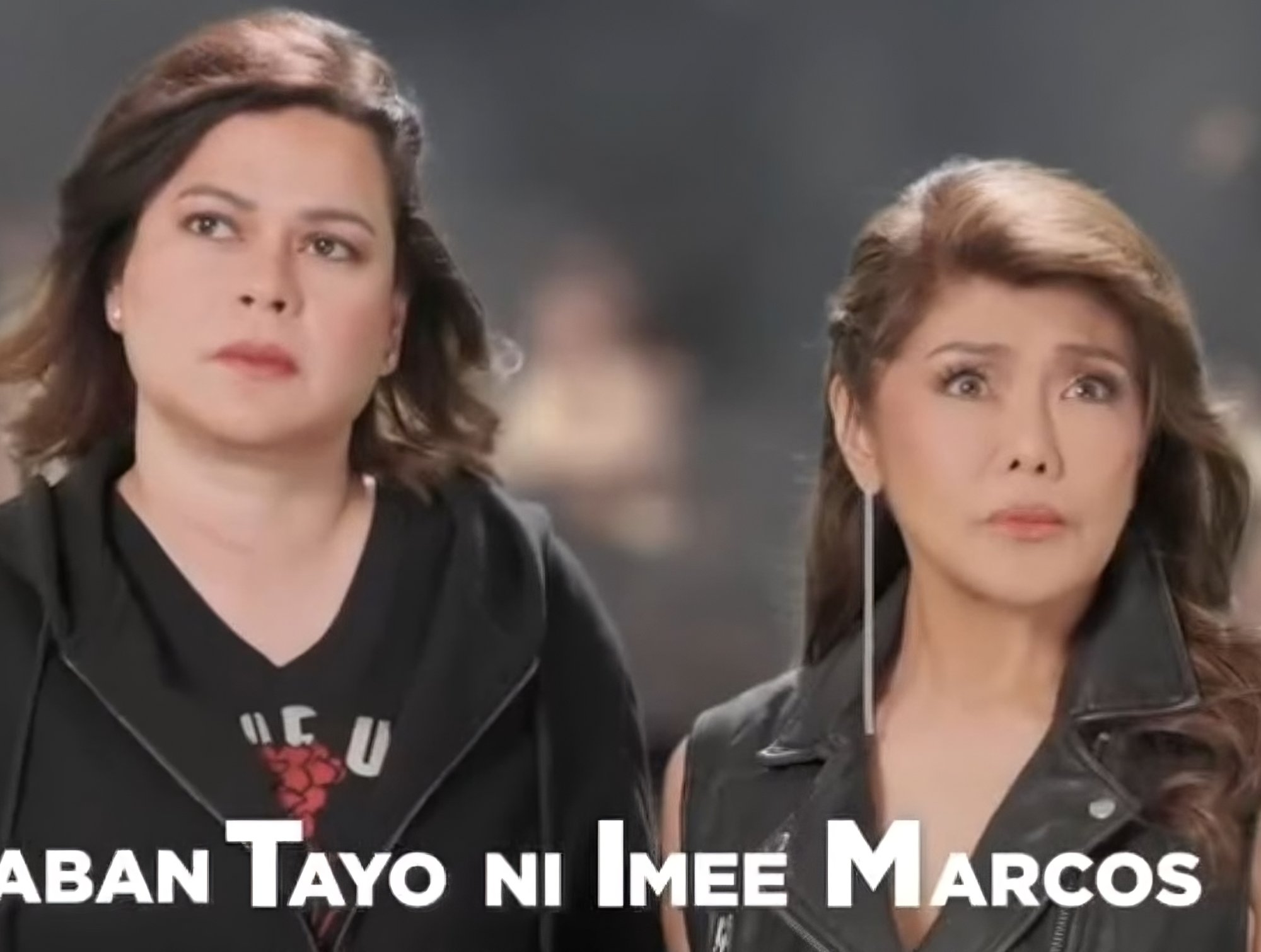 Vice-President Sara Duterte Carpio and Imee Marcos appear together in a social media video in April denouncing Ferdinand Marcos Jnr’s government. Photo: Facebook