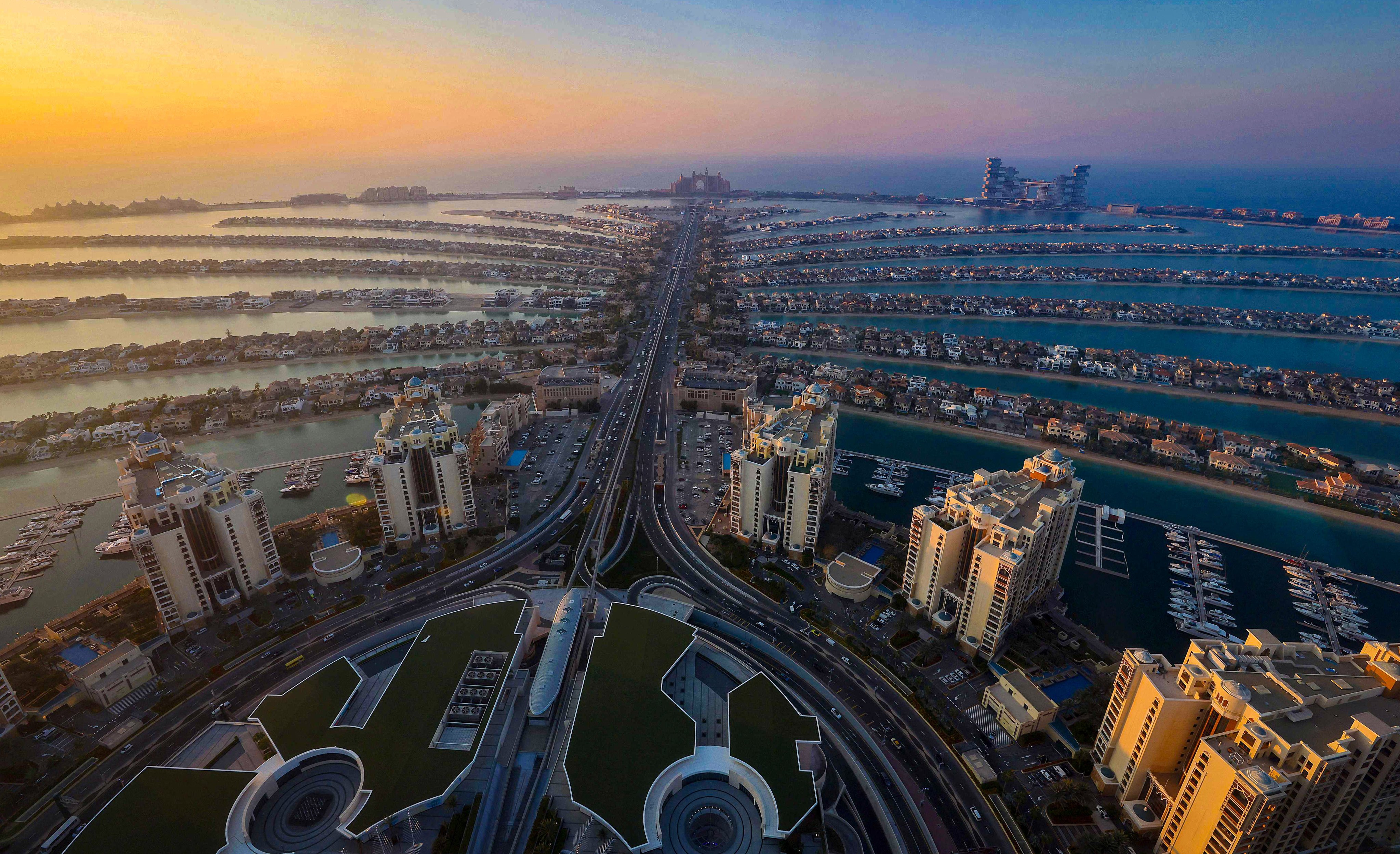 The Palm Jumeirah in Dubai. Chinese companies are playing an increasing important role in the emirate’s tech sector. Photo: AFP