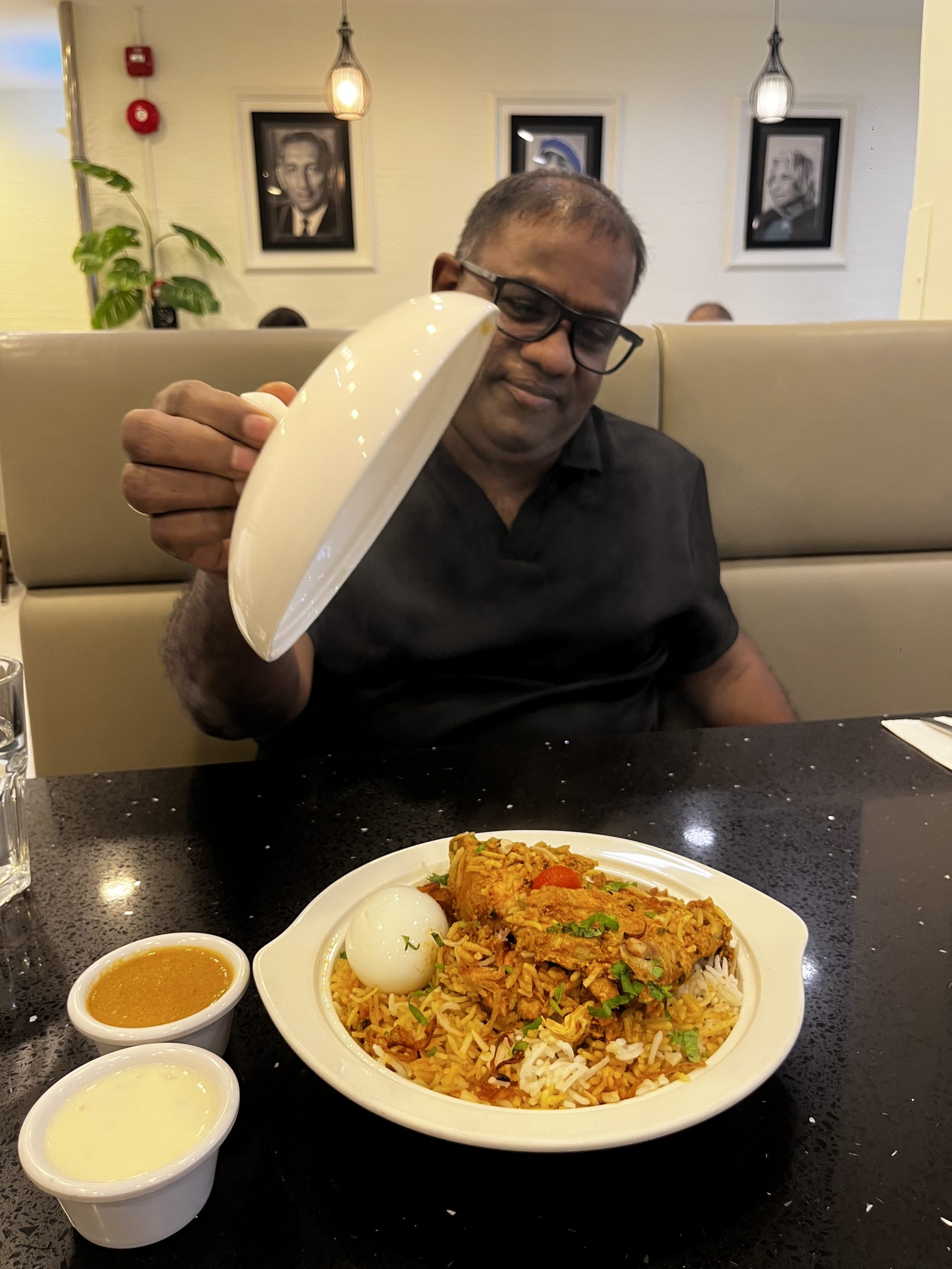 Govinda Rajan at his Mr Biryani shop in Little India, Singapore. Photo: Jean Iau