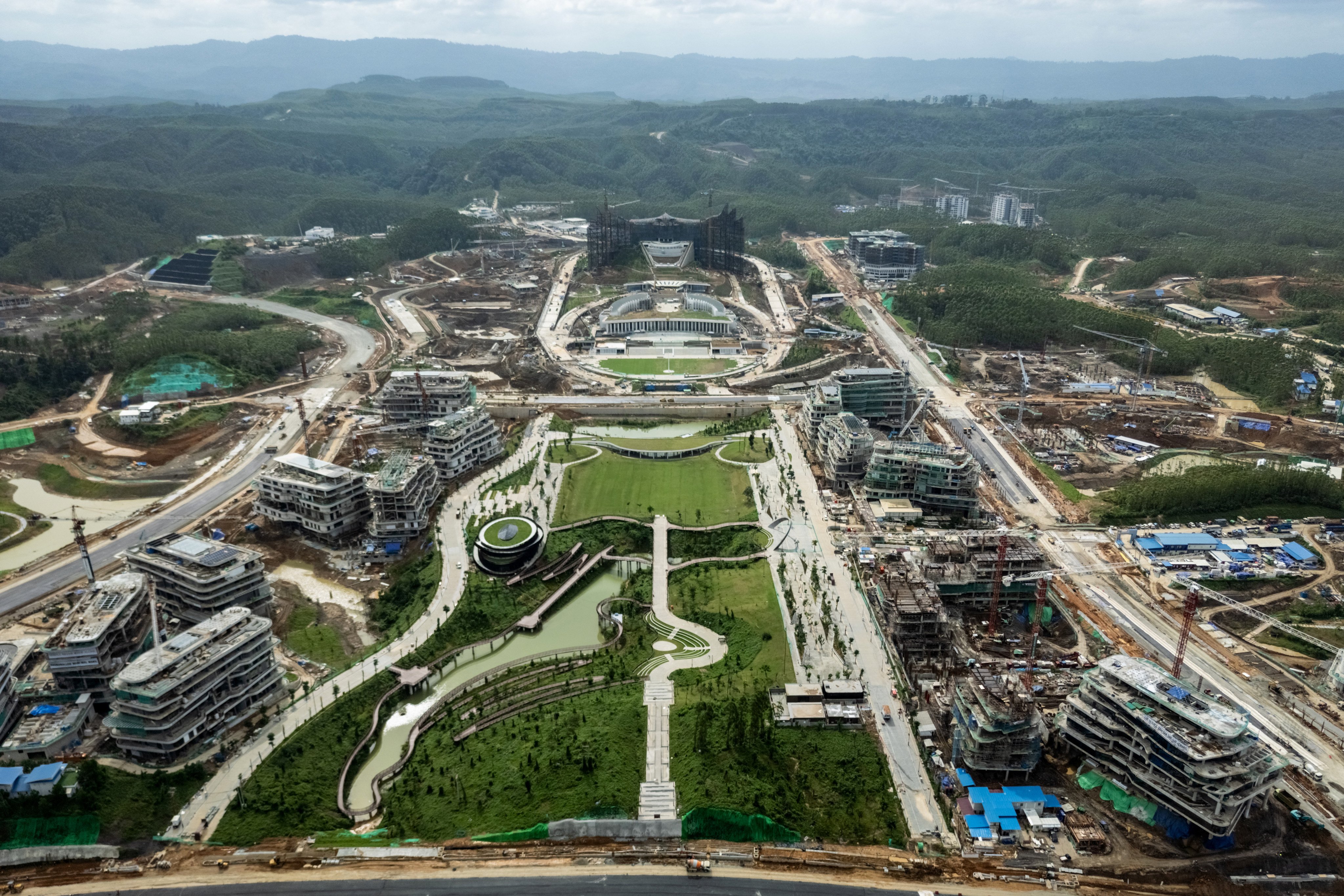 Indonesia’s future capital city of Nusantara is seen under construction in July last year. Photo: AFP