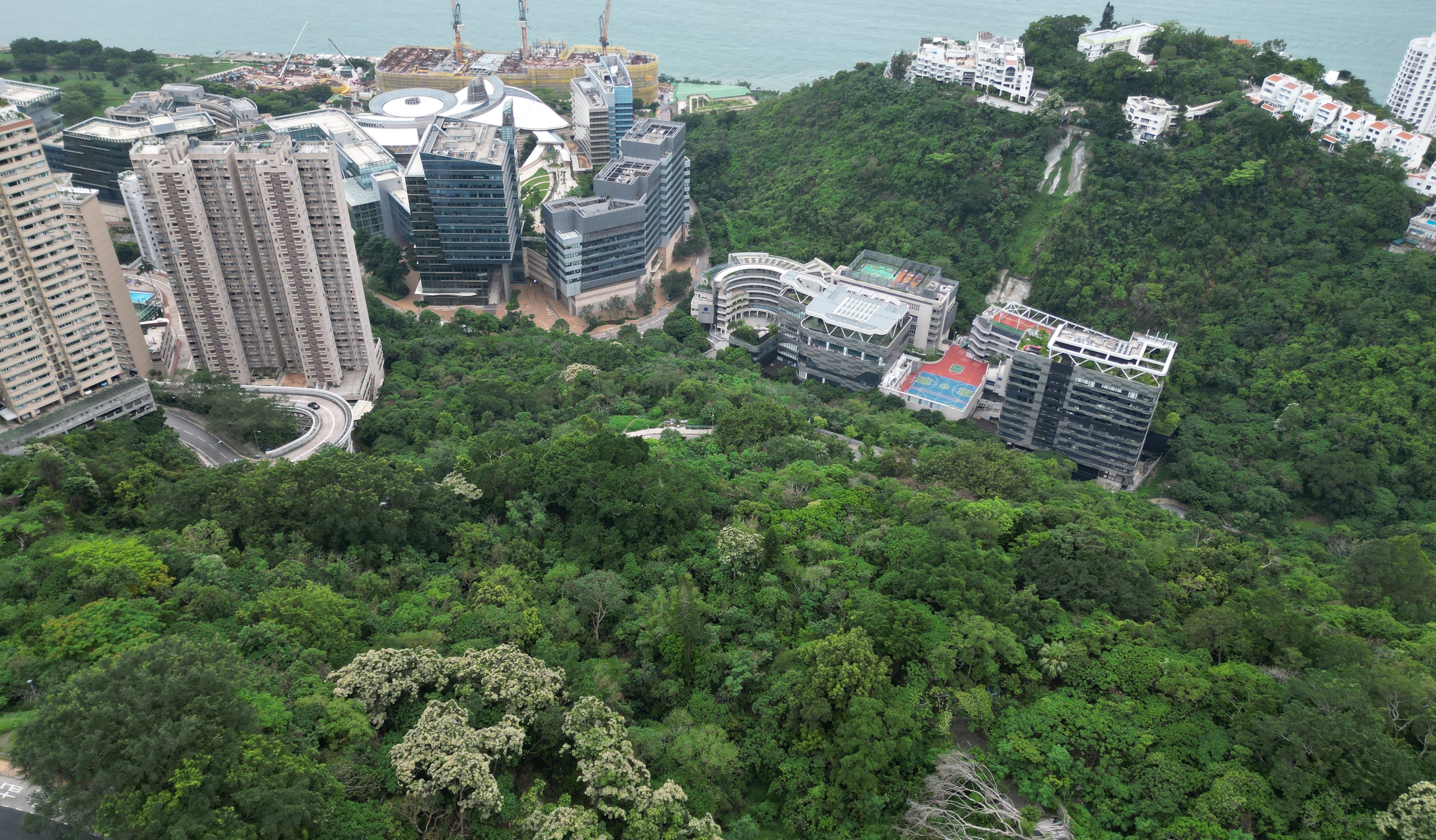Pok Fu Lam in southern Hong Kong. The University of Hong Kong’s new Global Innovation Centre near Queen Mary Hospital is expected to be a world-class academic and scientific research facility. Photo: Dickson Lee