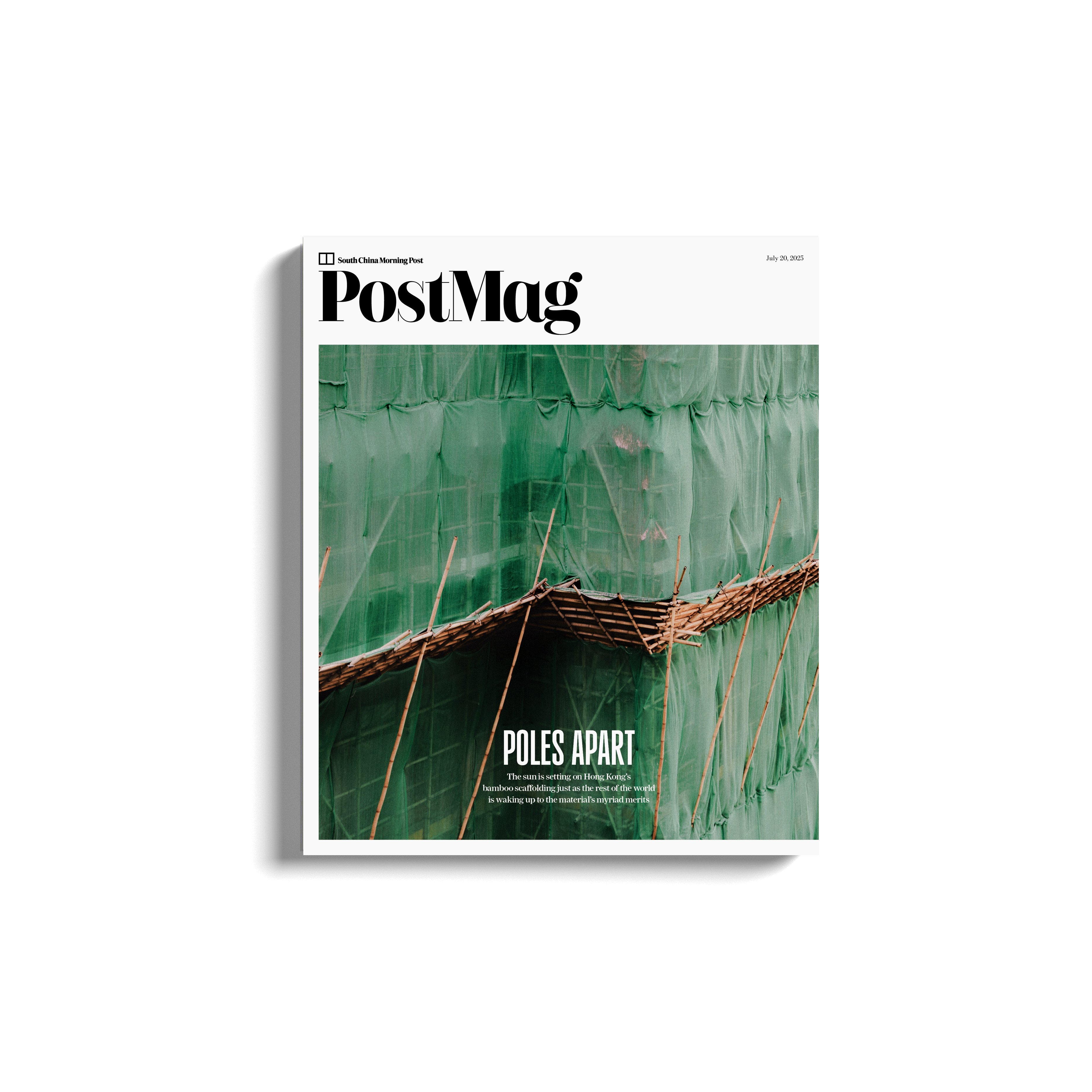 Hong Kong’s iconic bamboo scaffolding features on the cover of this week’s print edition. Photo: Jocelyn Tam