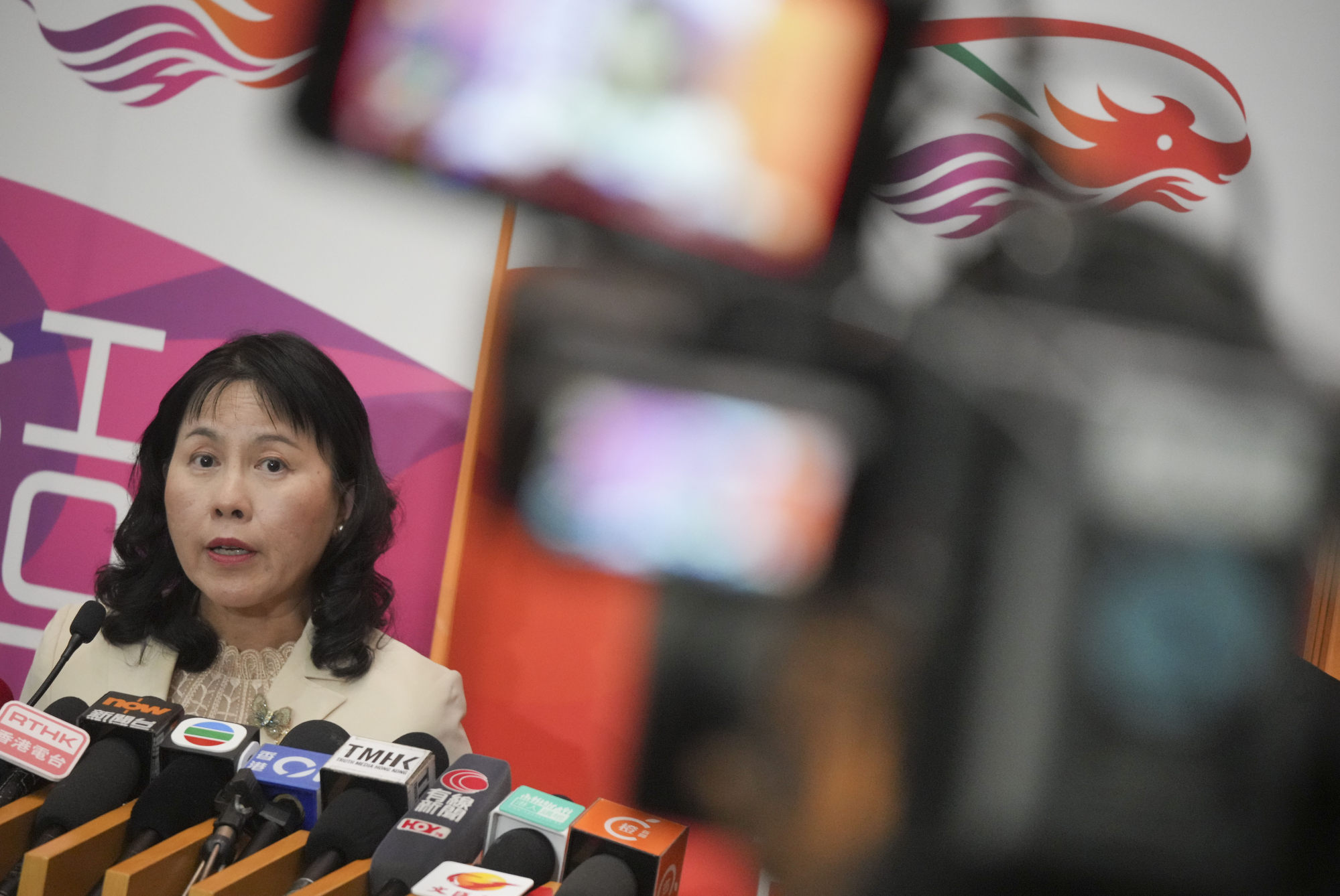 Transport chief Mable Chan has said the government is committed to resolving the long-standing conflict between taxis and ride-hailing services. Photo: May Tse Transport chief Mable Chan has said the government is committed to resolving the long-standing conflict between taxis and ride-hailing services. Photo: May Tse