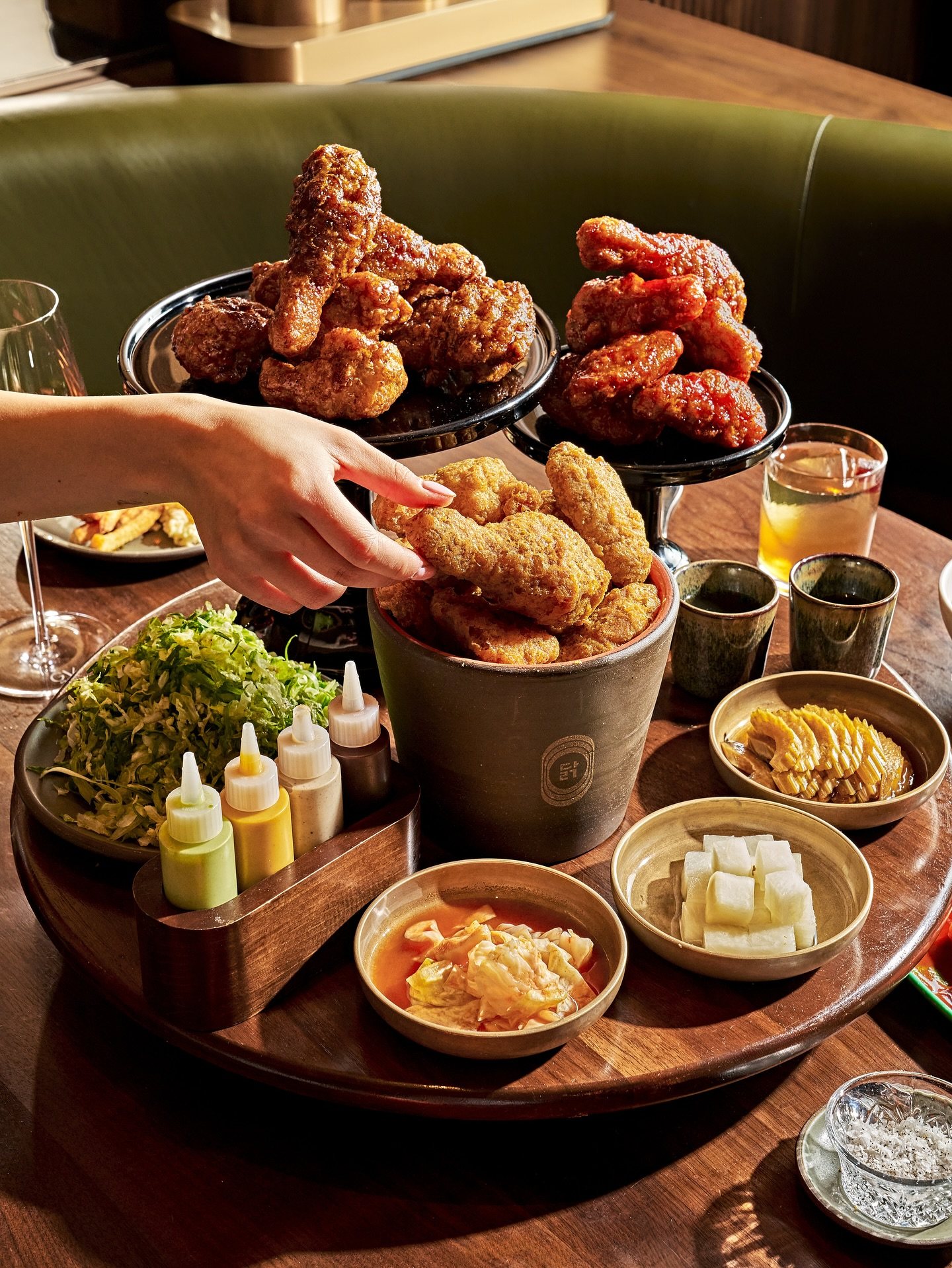 Coqodac’s “Bucket List” fried chicken uses pasture-raised chicken fried in Zero Acre Farms oil, which is touted as delivering vastly lower emissions than typical alternatives, along with reduced water consumption and land use. Photo: Instagram/coqodaq