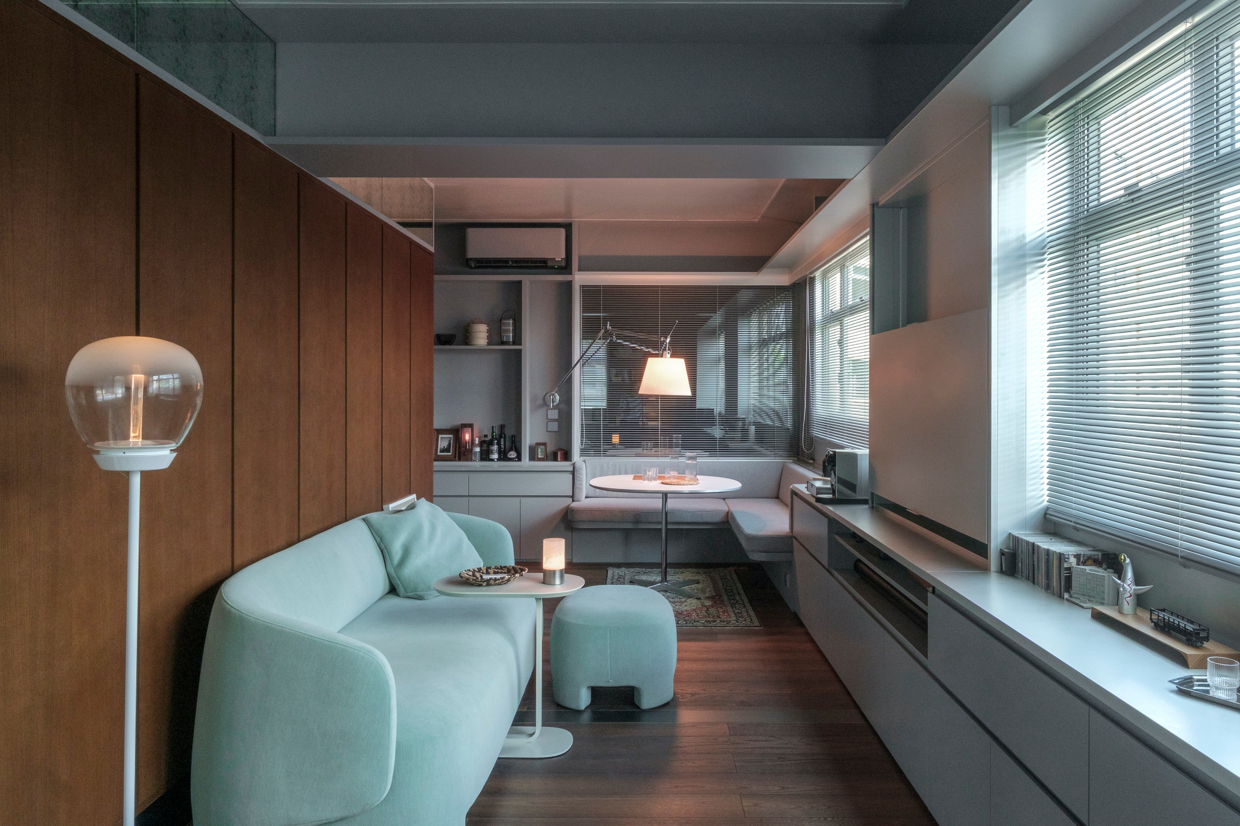 The living area of a Hong Kong flat designed by Gary Chang of the Edge Design Institute. Photo: Christie Chau