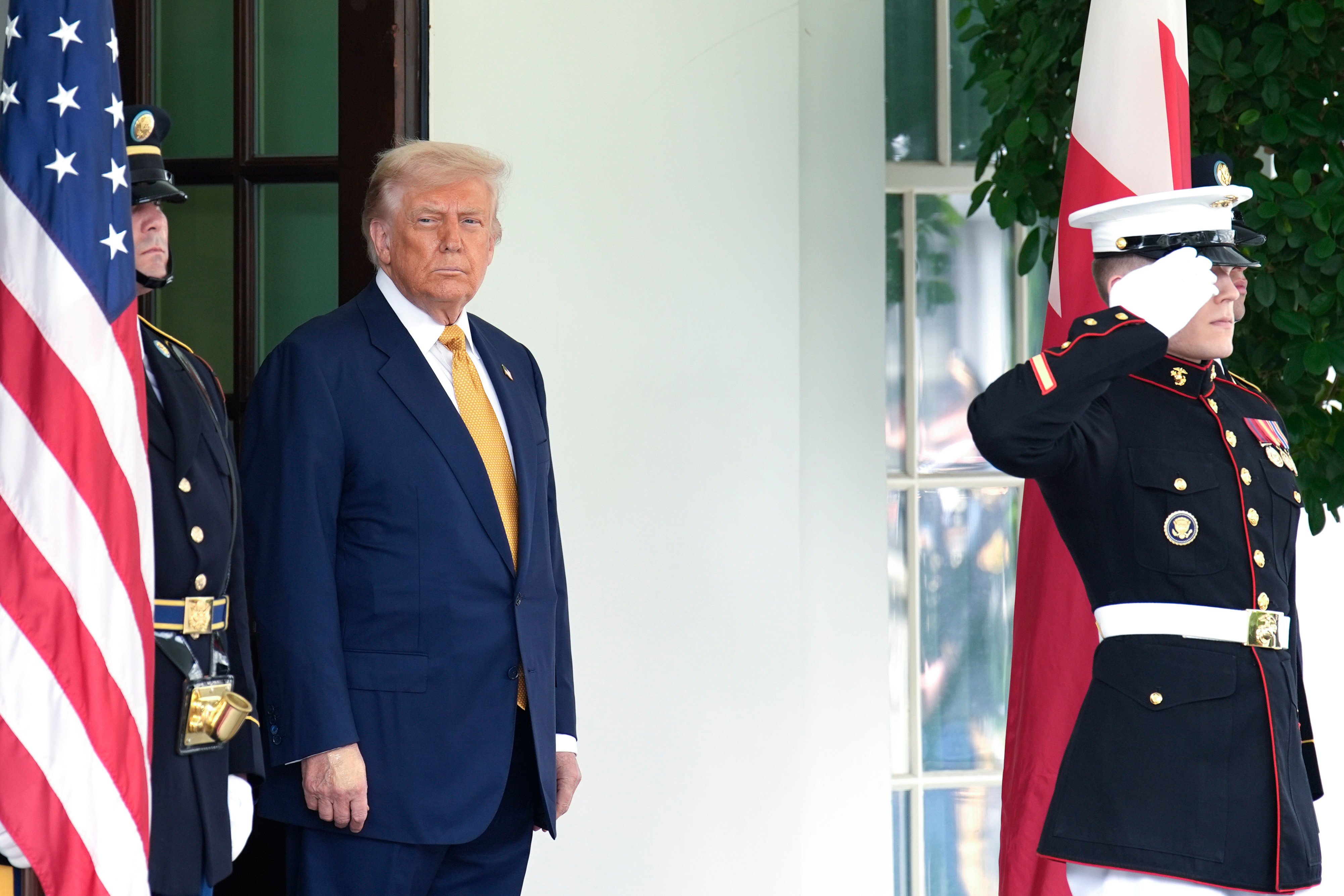 US President Donald Trump at the White House in Washington, on Wednesday. Photo: Abaca Press / TNS