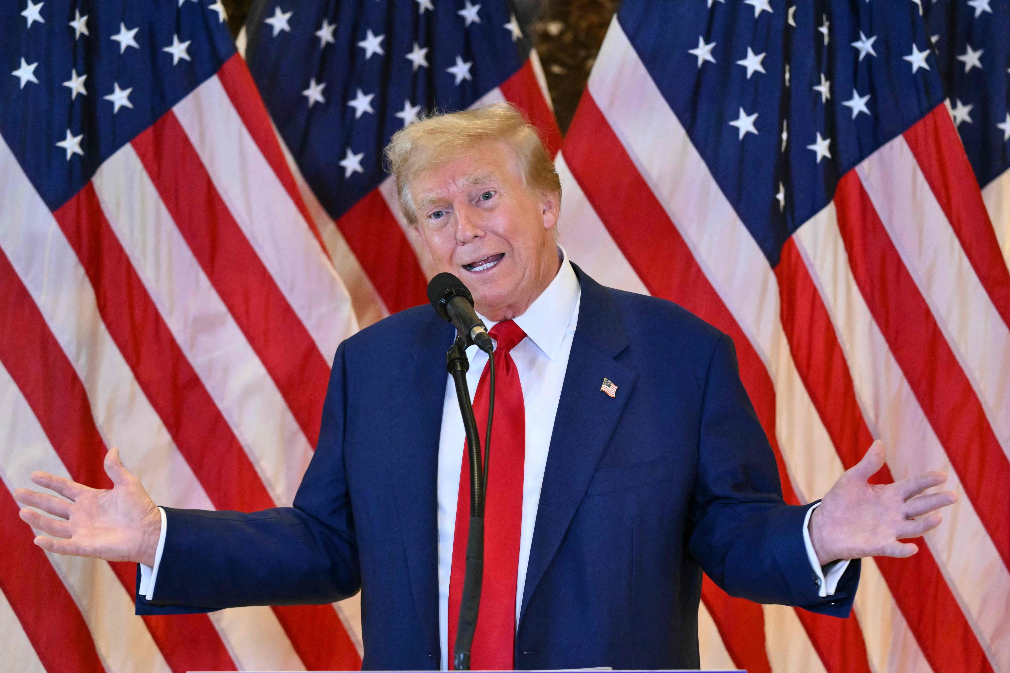 US President Donald Trump’s economic policies are losing favour, with a new poll revealing rising disapproval among Asian-American voters. Photo: AFP