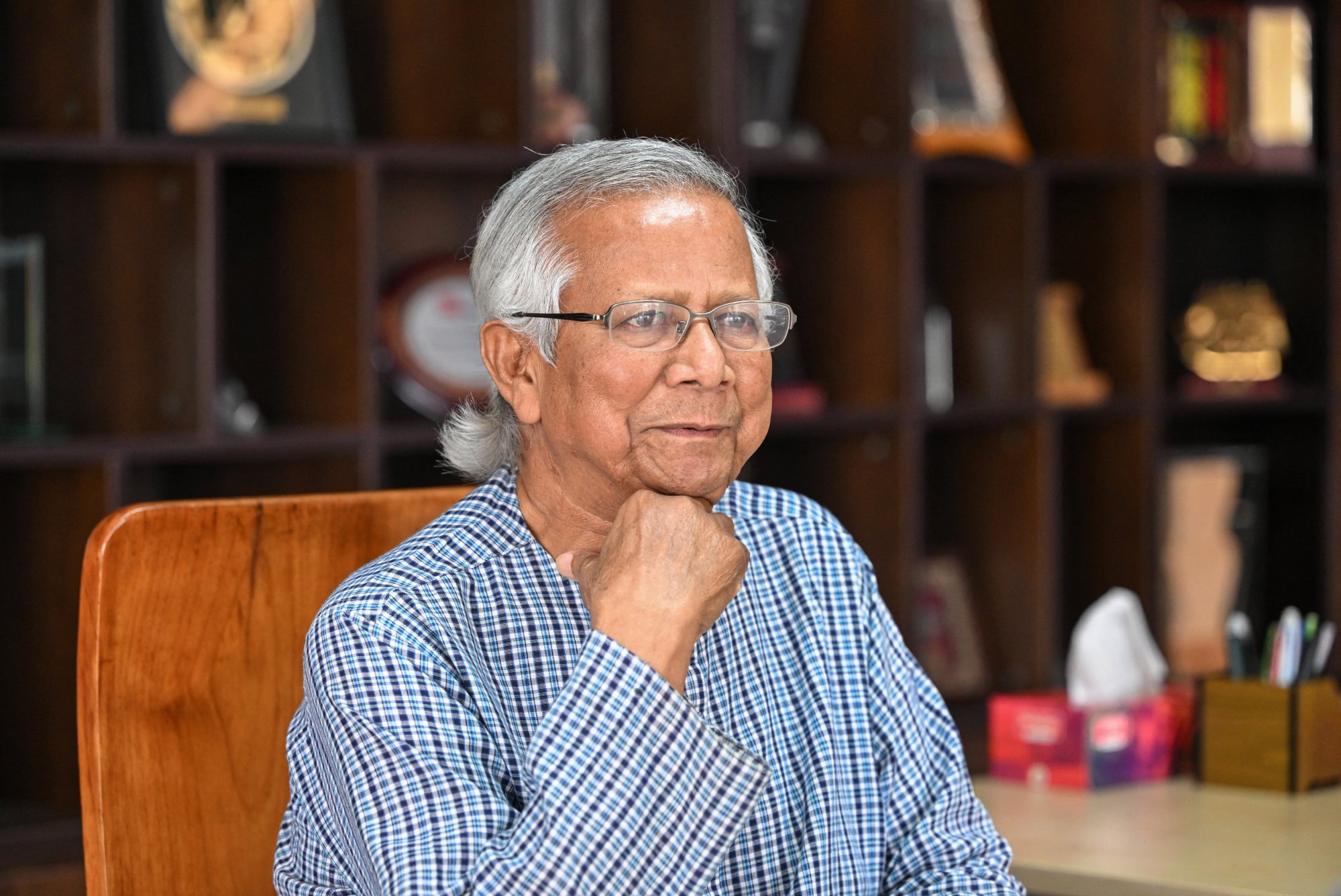 Nobel laureate Muhammad Yunus, the head of Bangladesh’s interim government, is planning for next year’s general election. Photo: AFP