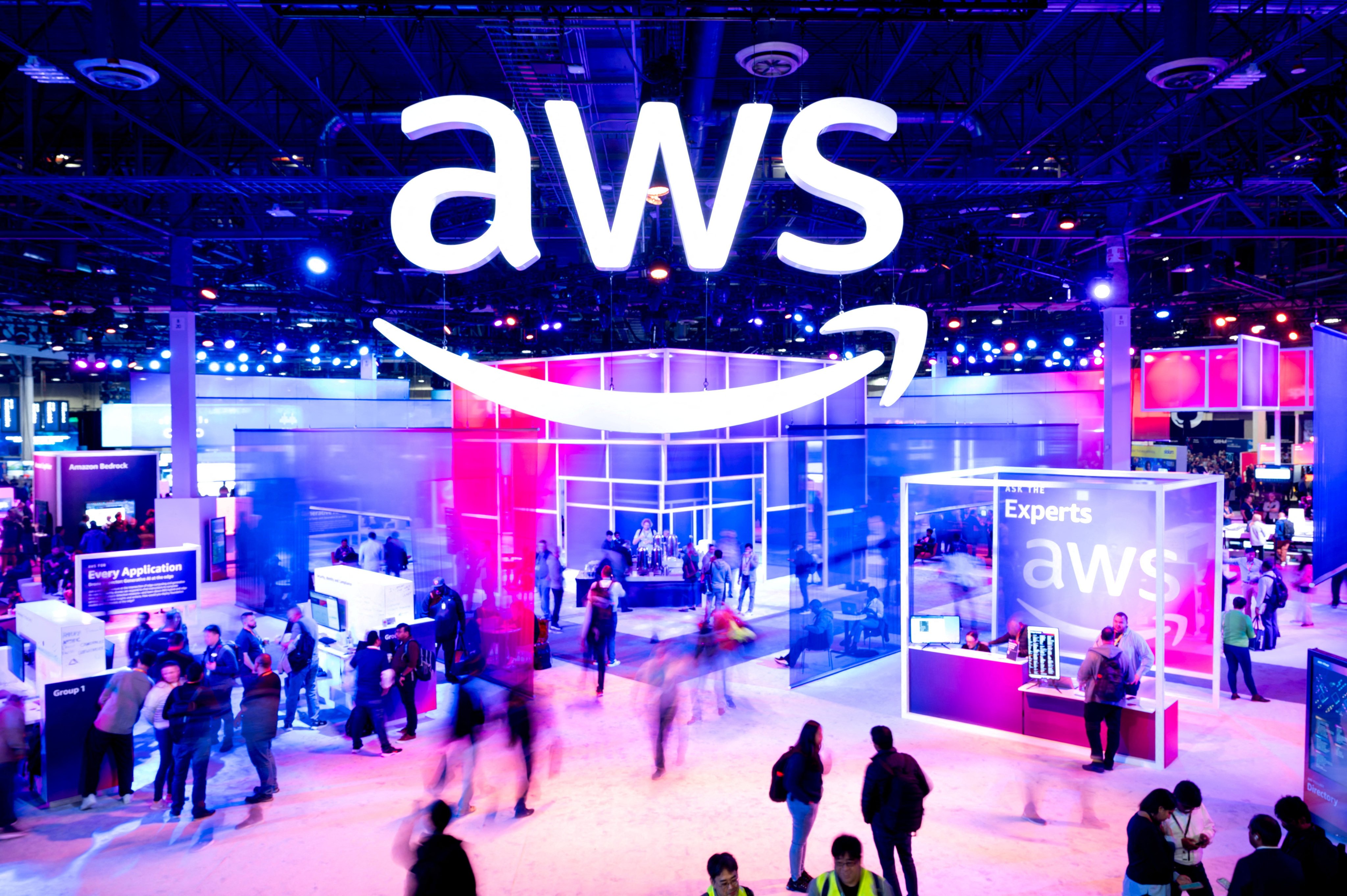 A view of AWS re:Invent, a conference hosted by Amazon Web Services, in Las Vegas, Nevada, November 29, 2023. Photo: Handout via Reuters