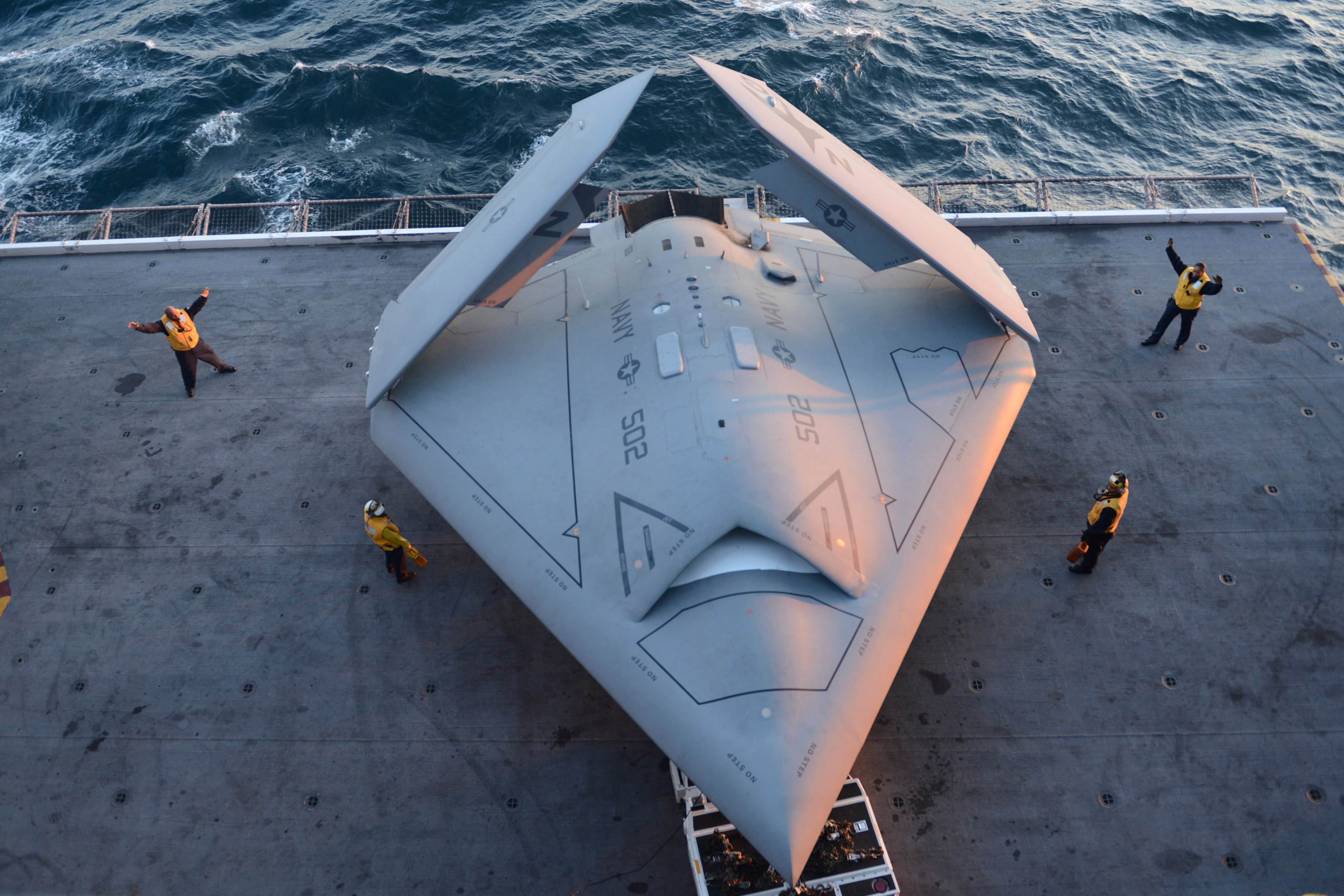 The US X-47B programme was cancelled 10 years ago. Photo: AP