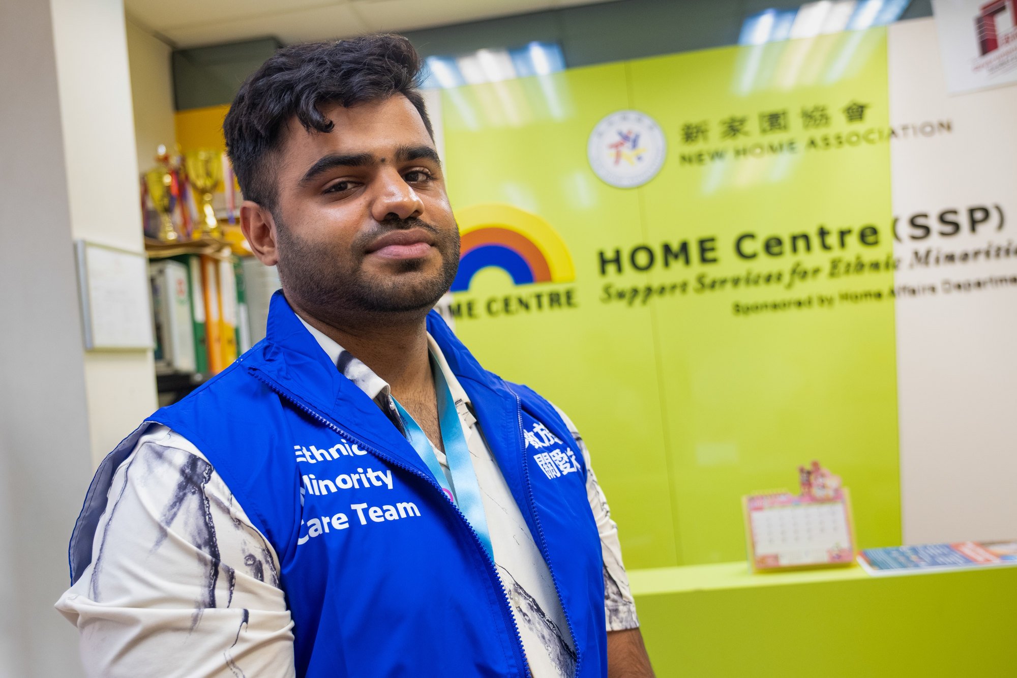 Ahmed Ahsan has been working for care teams since they started a year ago. Photo: Connor Mycroft Ahmed Ahsan has been working for care teams since they started a year ago. Photo: Connor Mycroft